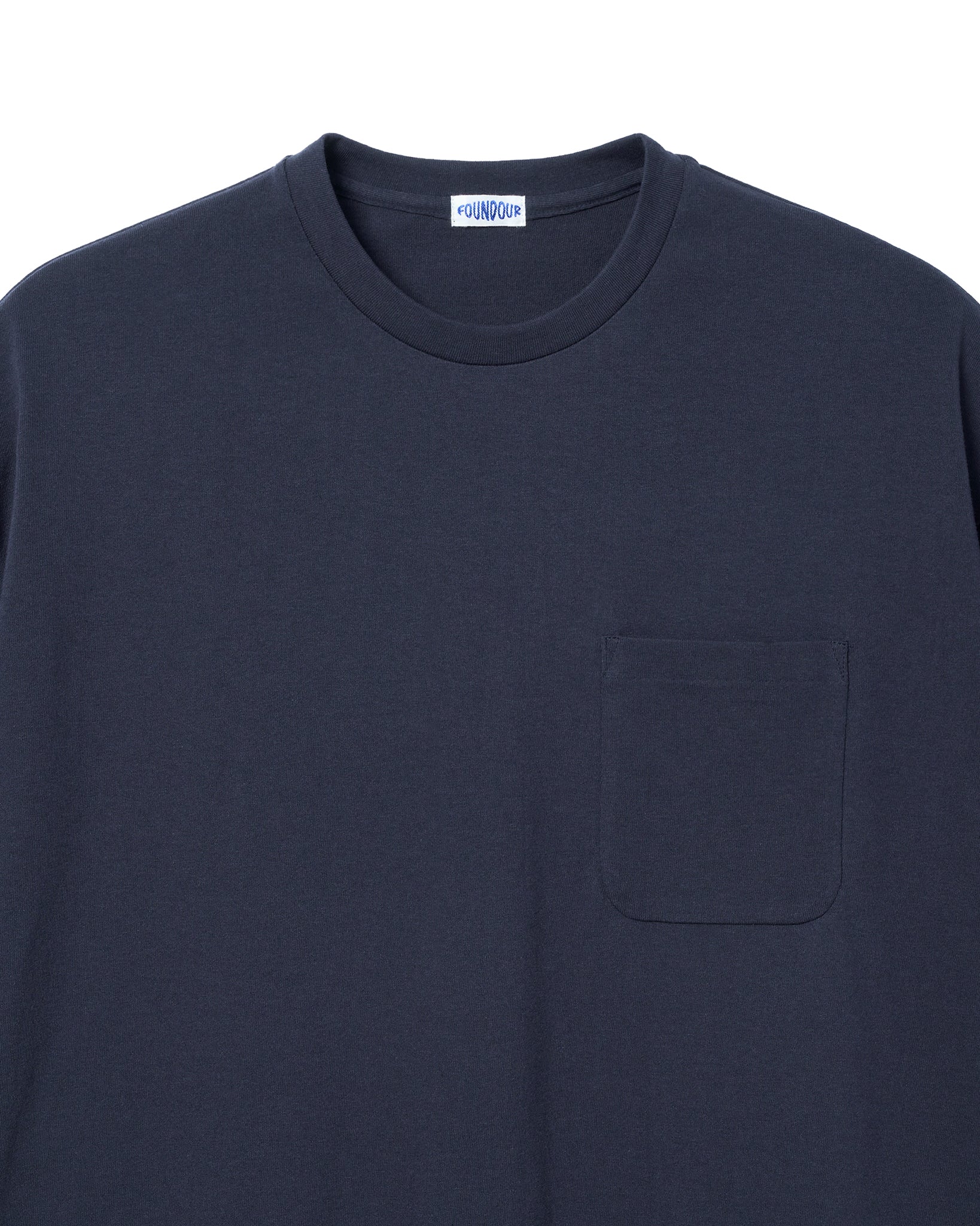 FOUNDOUR COTTON SHORT SLEEVE POCKET TEE NAVY NAVY(ファウンダコットンショートスリーブポケットTシャツネイビー)|ONLINE BOUTIQUE(オンラインブティック)