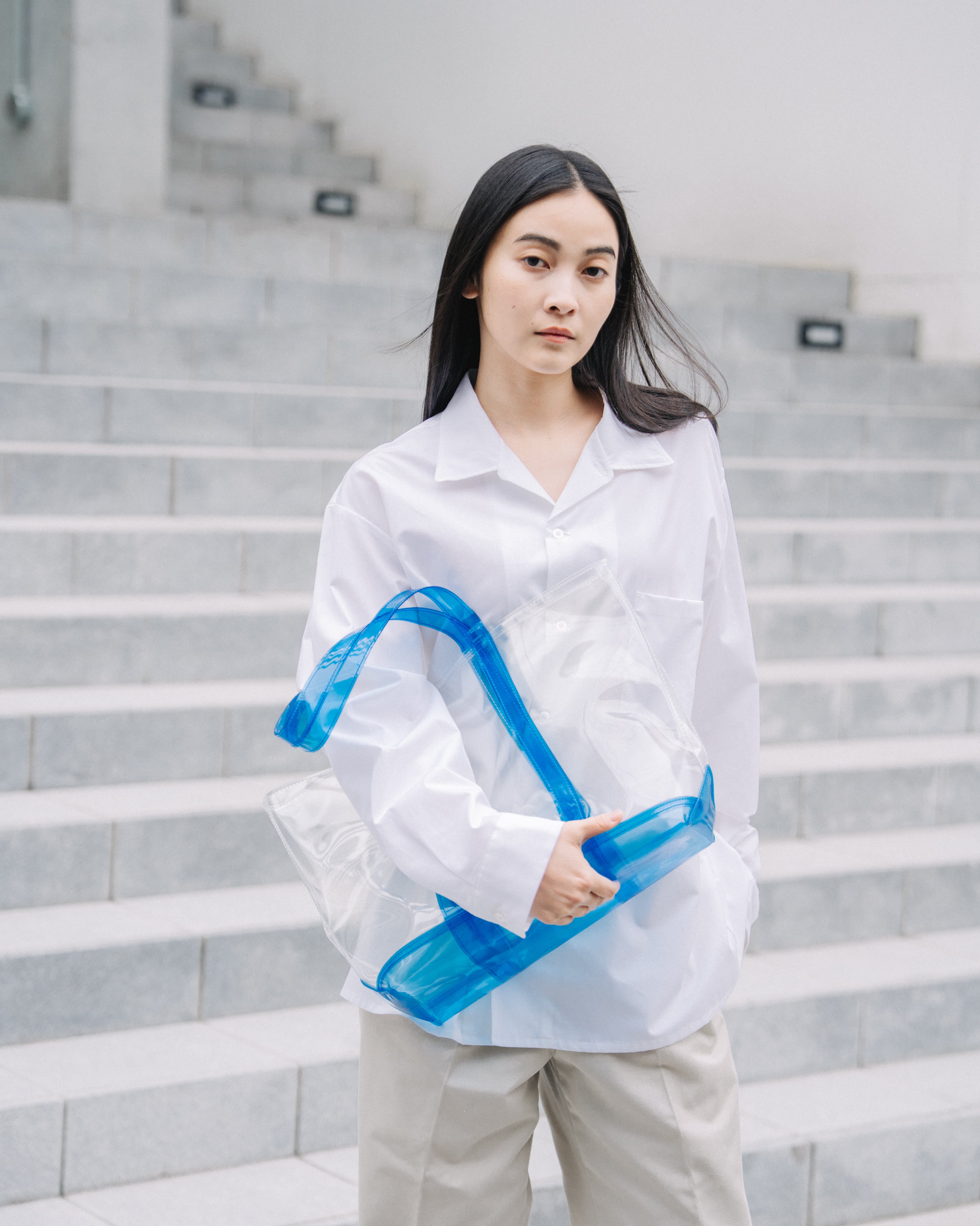 NEWBOOK SEASIDE MEDIUM CLEAR/BLUE(ニューブックシーサイドエムクリアブルー)|ONLINE BOUTIQUE(オンラインブティック)
