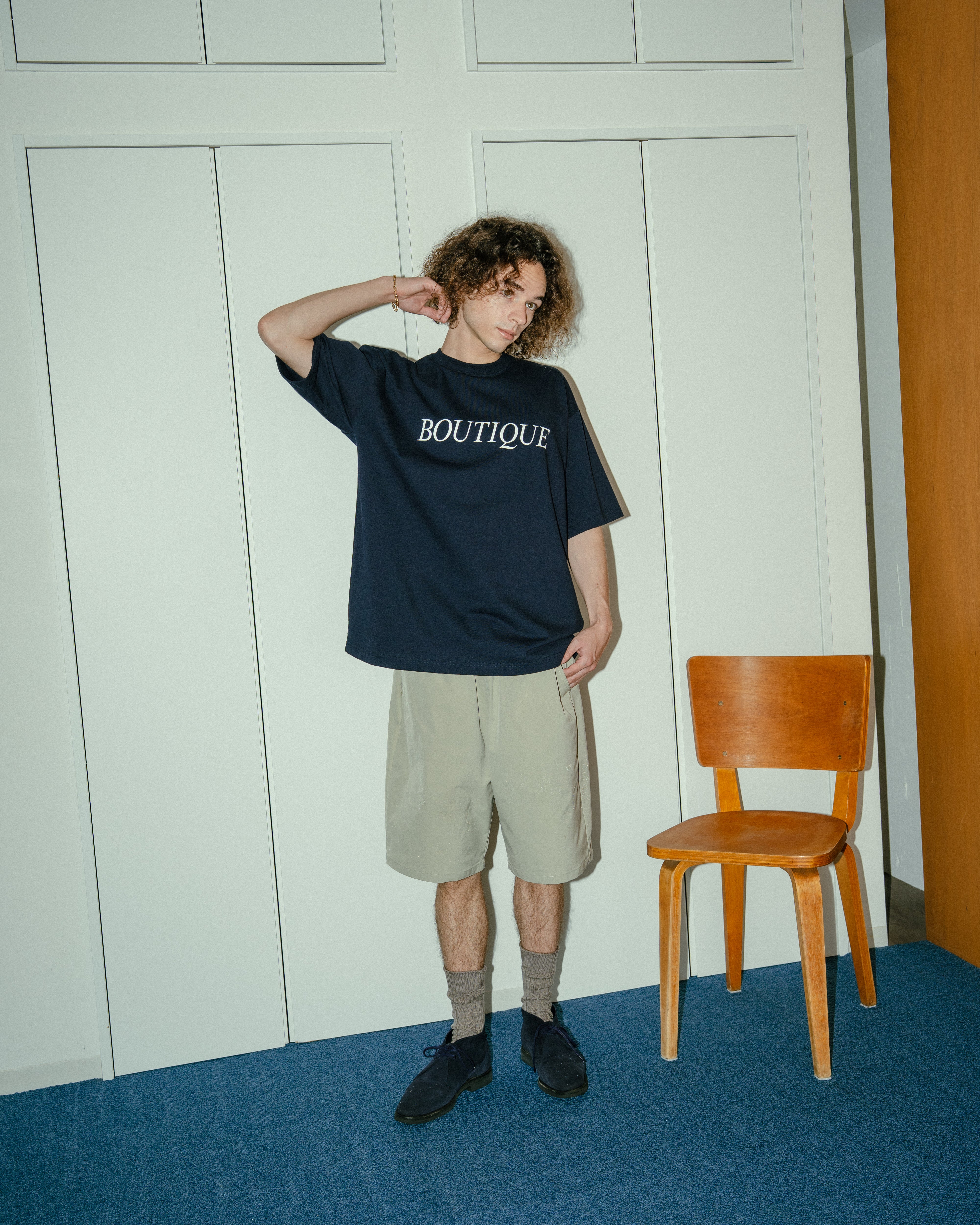BOUTIQUE WIDE EASY SHORTS BEIGE(ブティックワイドイージーショーツベージュ)|ONLINE BOUTIQUE(オンラインブティック)