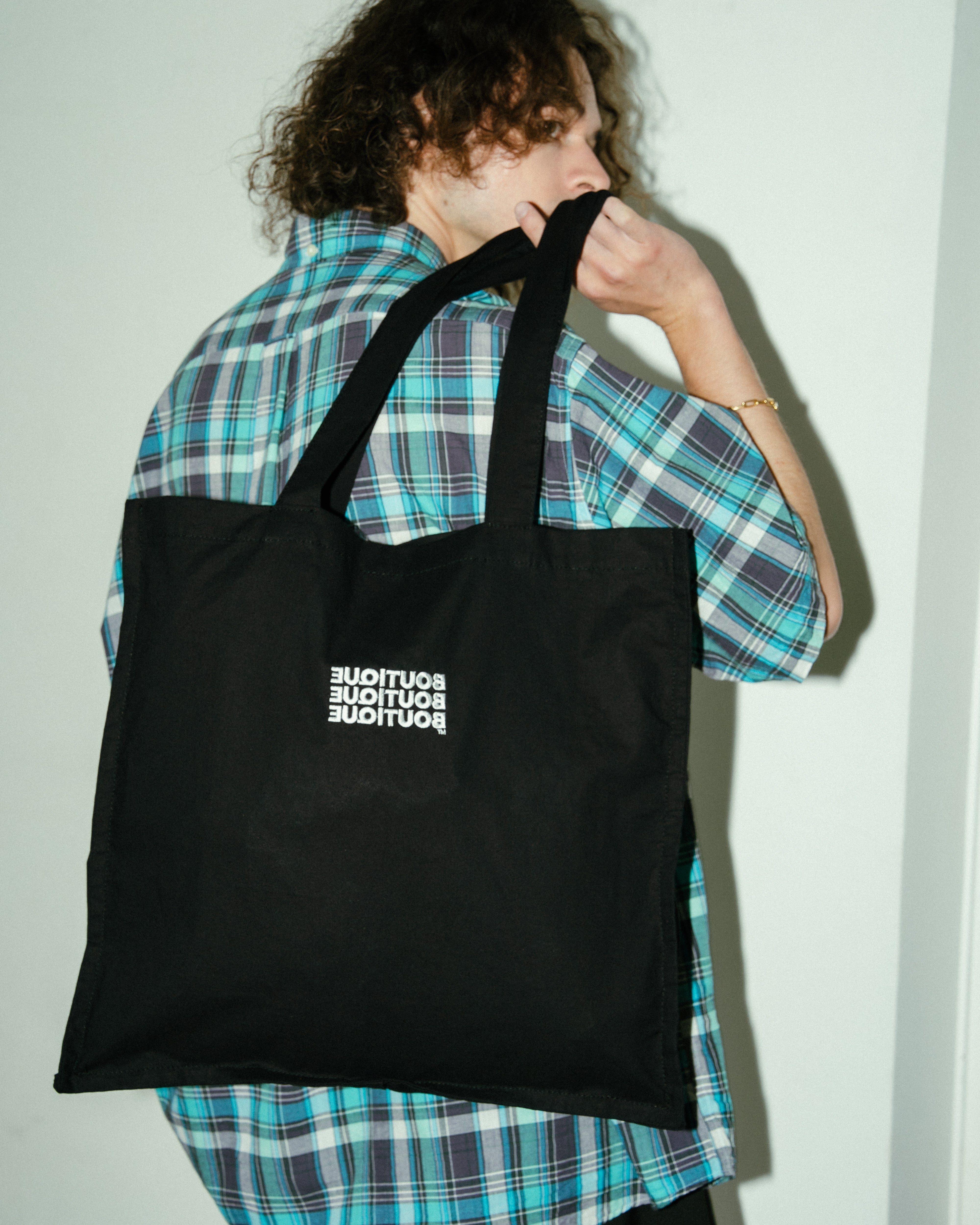 BOUTIQUE FABRIC TOTE BAG BLACK(ブティックファブリックトートバッグブラック)|ONLINE BOUTIQUE(オンラインブティック)