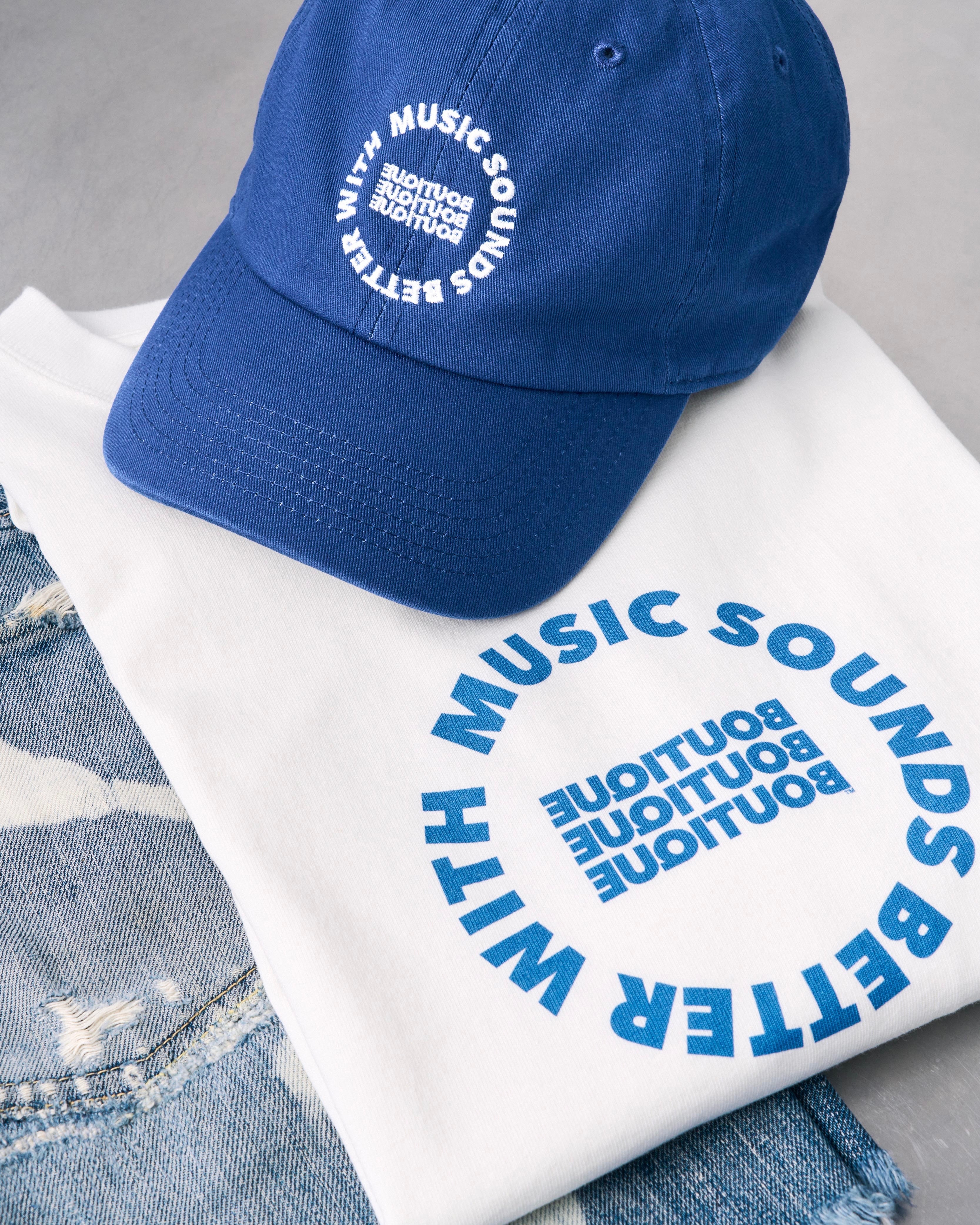 MUSIC SOUNDS BETTER WITH BOUTIQUE TEE WHITE(ミュージックサウンドベターウィズブティックTシャツホワイトホワイト)|ONLINE BOUTIQUE(オンラインブティック)