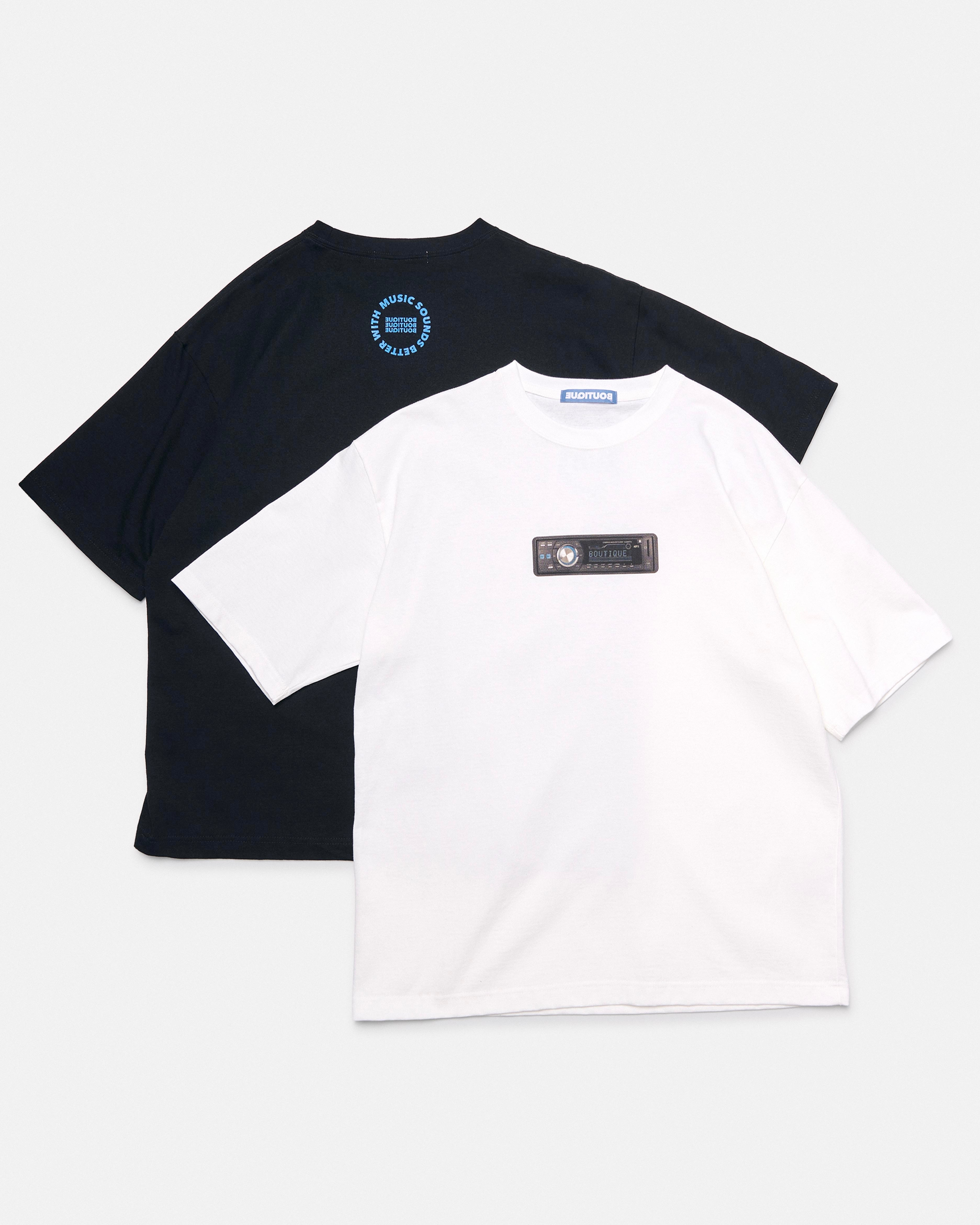 BOUTIQUE CAR AUDIO TEE WHITE(ブティックカーオーディオTシャツホワイト)|ONLINE BOUTIQUE(オンラインブティック)