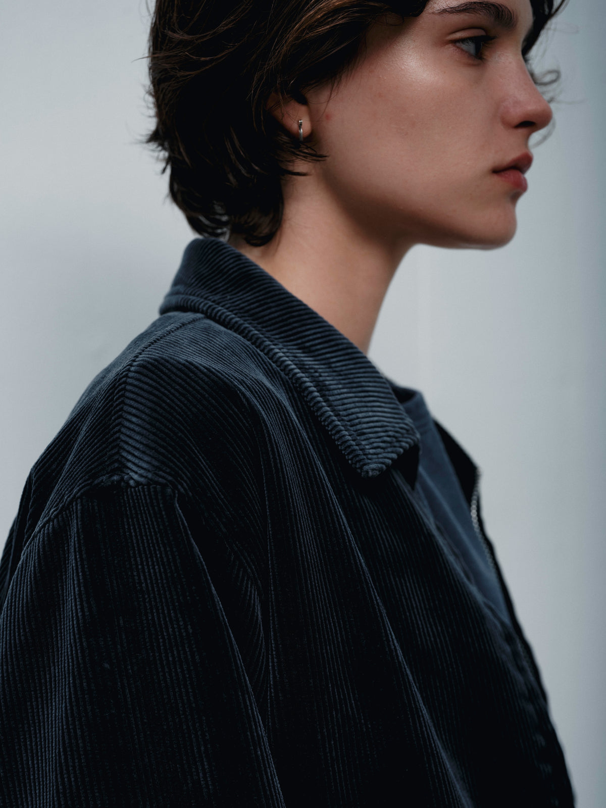 FOUNDOUR COTTON CORDUROY ZIP UP BLOUSON BLACK(ファウンダコットンコーデュロイジップアップブルゾンブラック)|ONLINE BOUTIQUE(オンラインブティック)