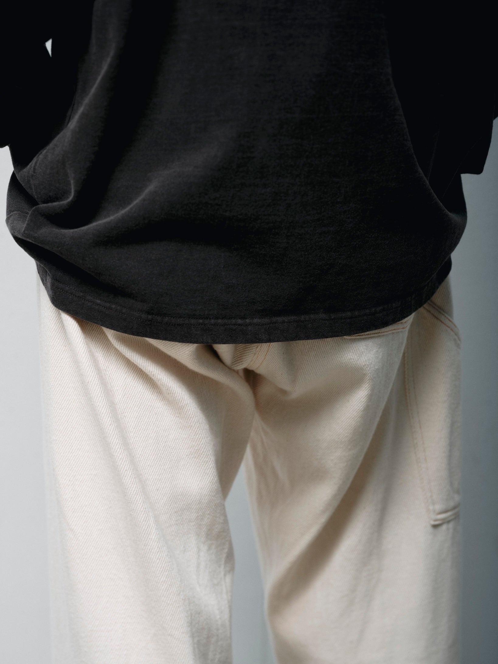 FOUNDOUR COTTON BD FADE LONG SLEEVE TEE BROWN(ファウンダコットンボタンダウンフェードロングスリーブTシャツブラウン)|ONLINE BOUTIQUE(オンラインブティック)