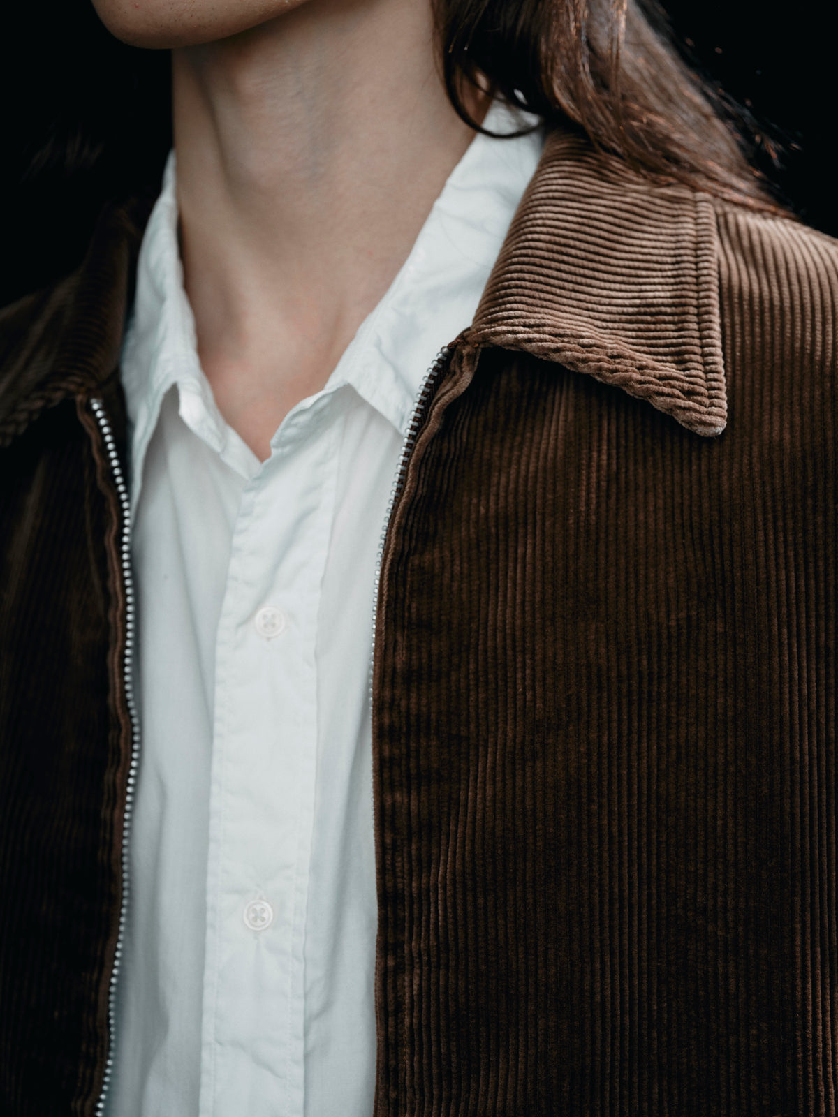 FOUNDOUR COTTON CORDUROY ZIP UP BLOUSON BROWN(ファウンダコットンコーデュロイジップアップブルゾンブラウン)|ONLINE BOUTIQUE(オンラインブティック)