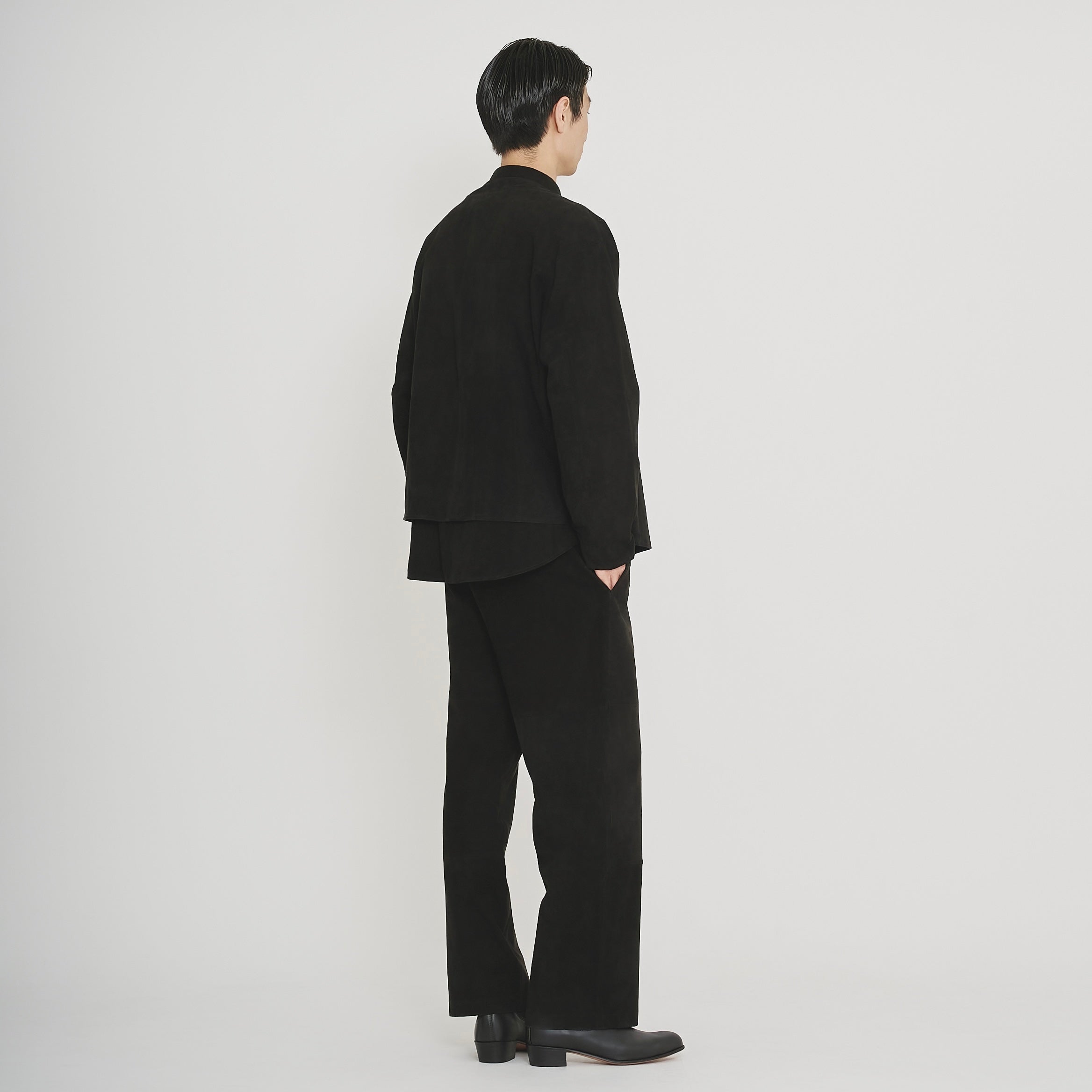 Morphee × BOUTIQUE  SUEDE BLACK SHIRT(モルフェ×ブティックスエードブラックシャツ)|ONLINE BOUTIQUE(オンラインブティック)