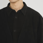 Morphee × BOUTIQUE  SUEDE BLACK SHIRT(モルフェ×ブティックスエードブラックシャツ)|ONLINE BOUTIQUE(オンラインブティック)