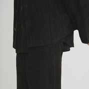 Morphee × BOUTIQUE  SUEDE BLACK PANTS(モルフェ×ブティックスエードブラックパンツ)|ONLINE BOUTIQUE(オンラインブティック)