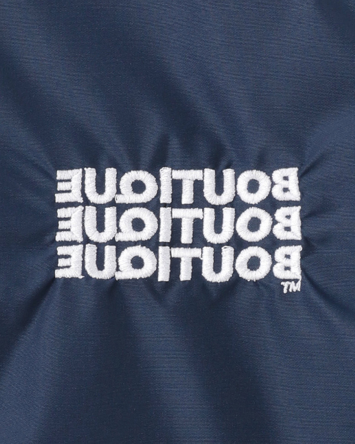 BOUTIQUE NYLON × FLEECE STAND COLLAR NAVY(ブティックナイロン×フリーススタンドカラージャケットネイビー)|ONLINE BOUTIQUE(オンラインブティック)