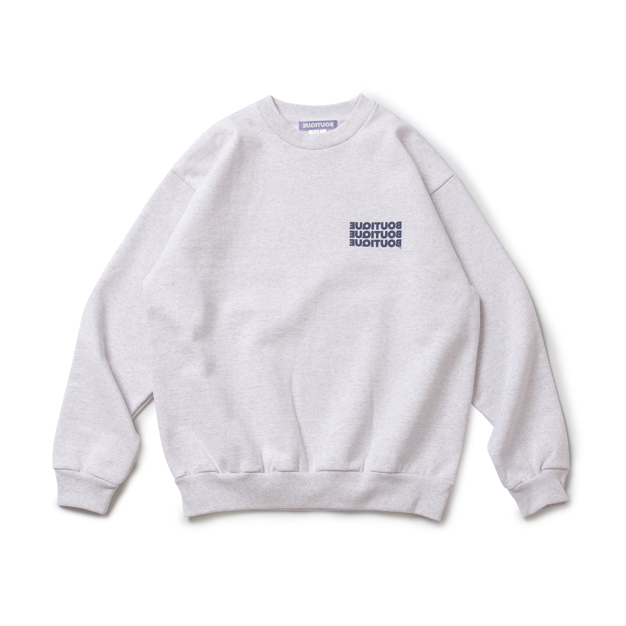 BOUTIQUE CREW NECK SWEAT HEATHER GRAY(ブティッククルーネックスウェットヘザーグレー)|ONLINE BOUTIQUE(オンラインブティック)