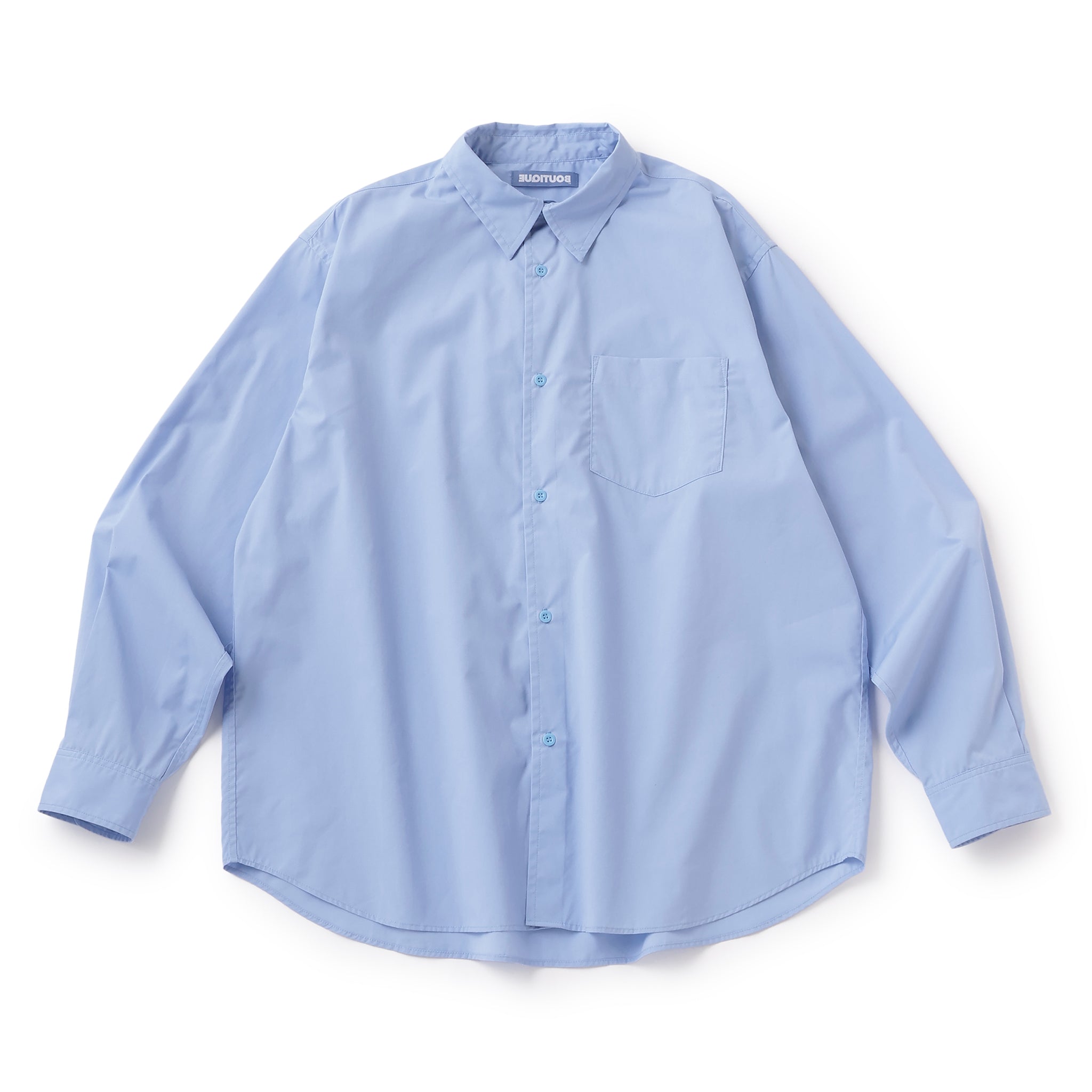 LONG SLEEVE BOX SHIRT BLUE(ロングスリーブボックスシャツブルー)|ONLINE BOUTIQUE(オンラインブティック)