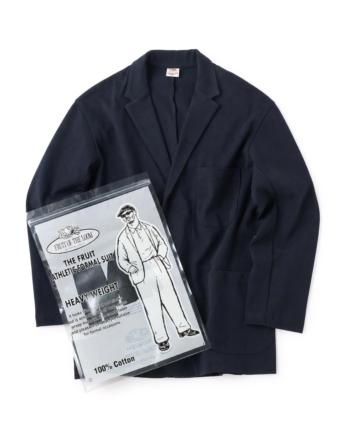 FRUIT OF THE LOOM ATHLETIC FORMAL SINGLE SUIT NAVY|ONLINE BOUTIQUE(オンラインブティック)