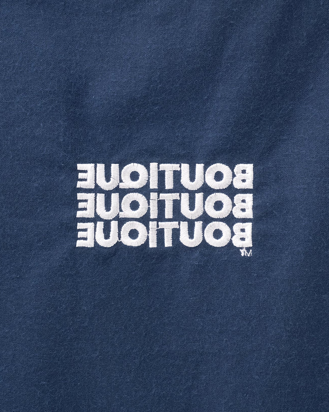 BOUTIQUE FABRIC TOTE BAG NAVY(ブティックファブリックトートバッグネイビー)|ONLINE BOUTIQUE(オンラインブティック)