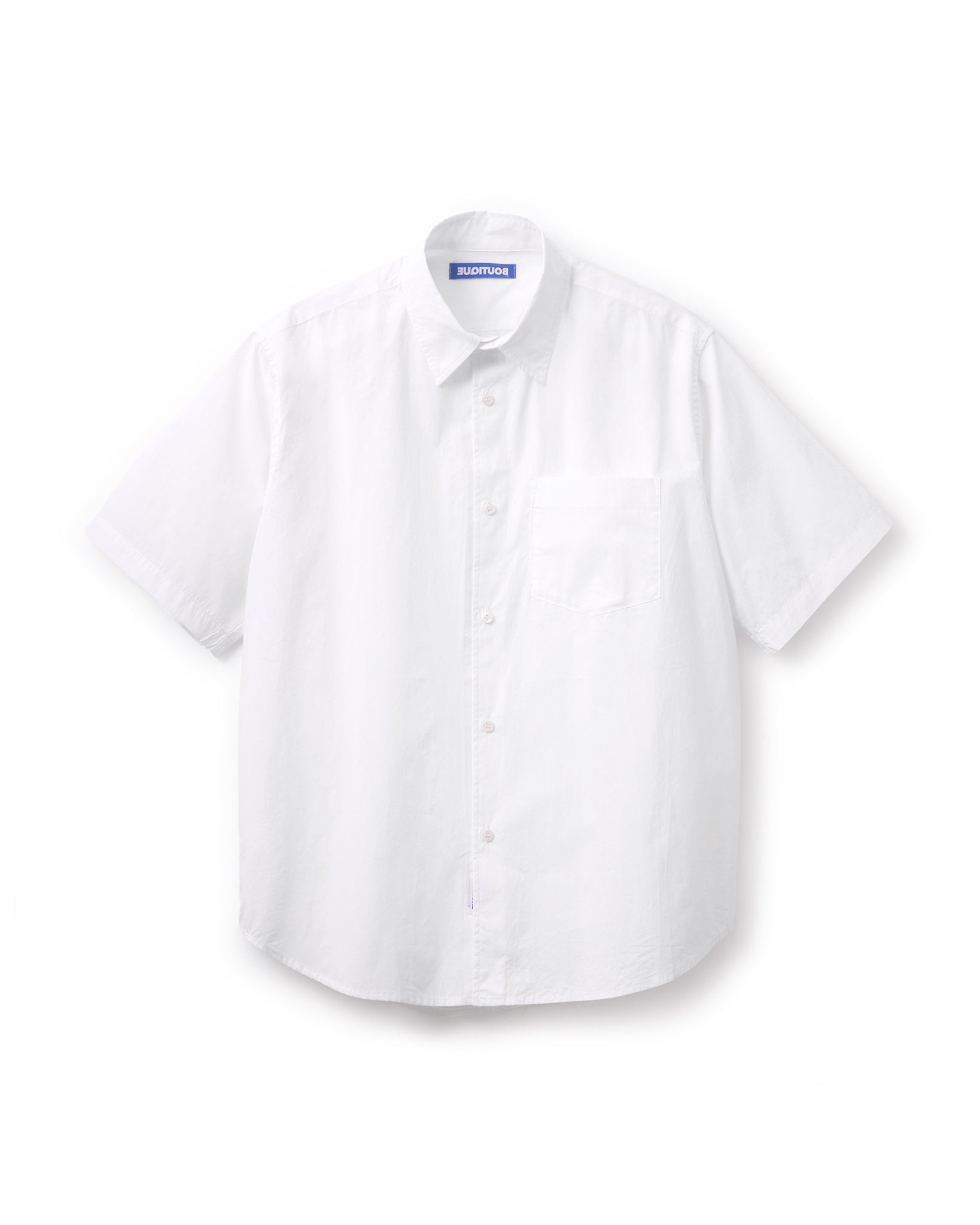 BOUTIQUE SHORT SLEEVE BOX SHIRT WHITE(ブティックショートスリーブボックスシャツホワイト)|ONLINE BOUTIQUE(オンラインブティック)