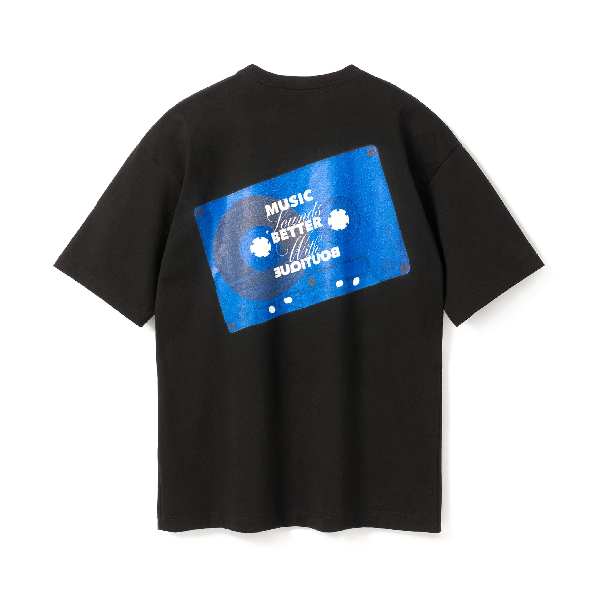 EMPiRE Tシャツとカセットテープ BOUTIQUE CASSETTE TAPE TEE BLACK（ブティックカセットテープTシャツ
