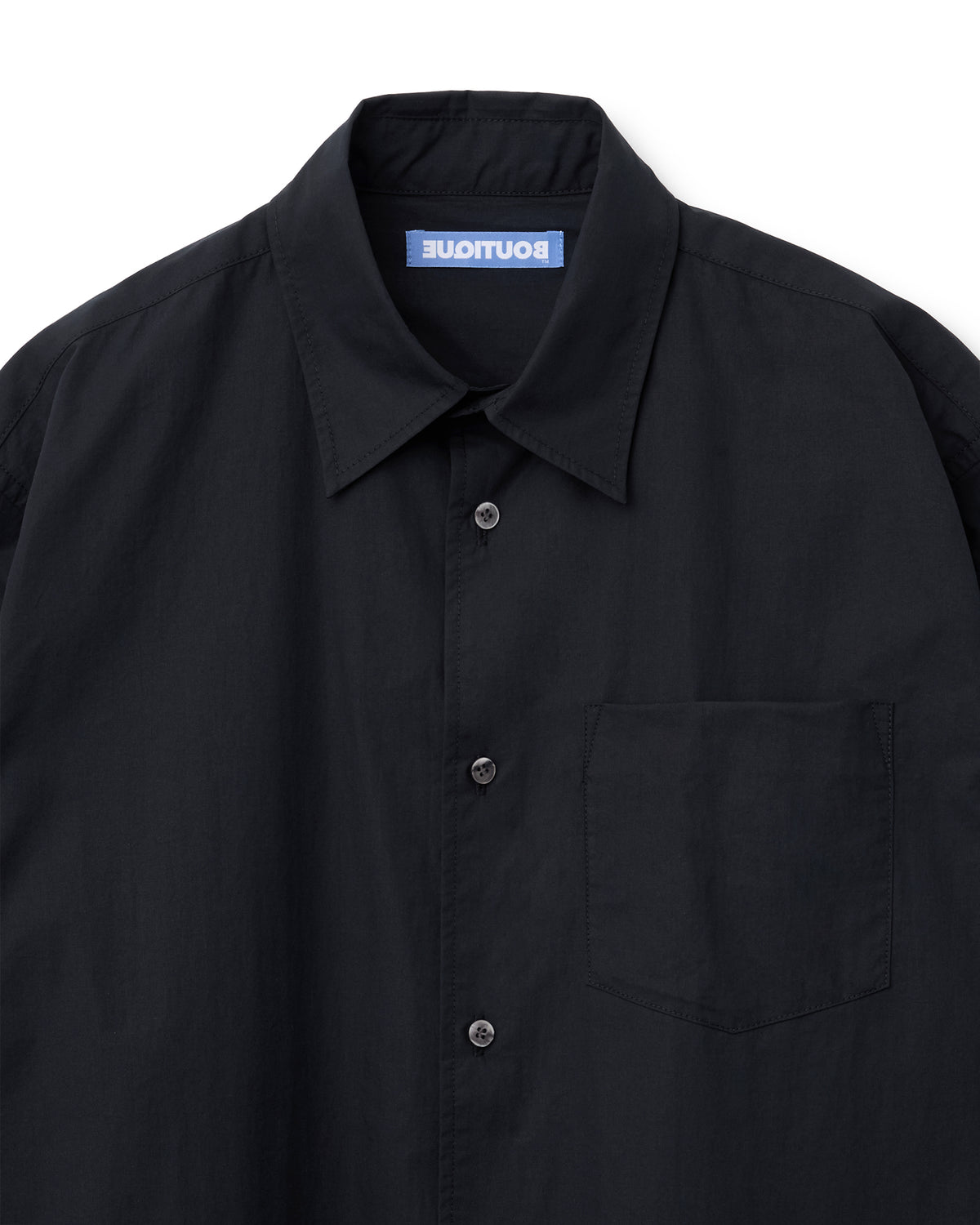 BOUTIQUE LONG SLEEVE BOX SHIRT BLACK(ブティックロングスリーブボックスシャツブラック)|ONLINE BOUTIQUE(オンラインブティック)