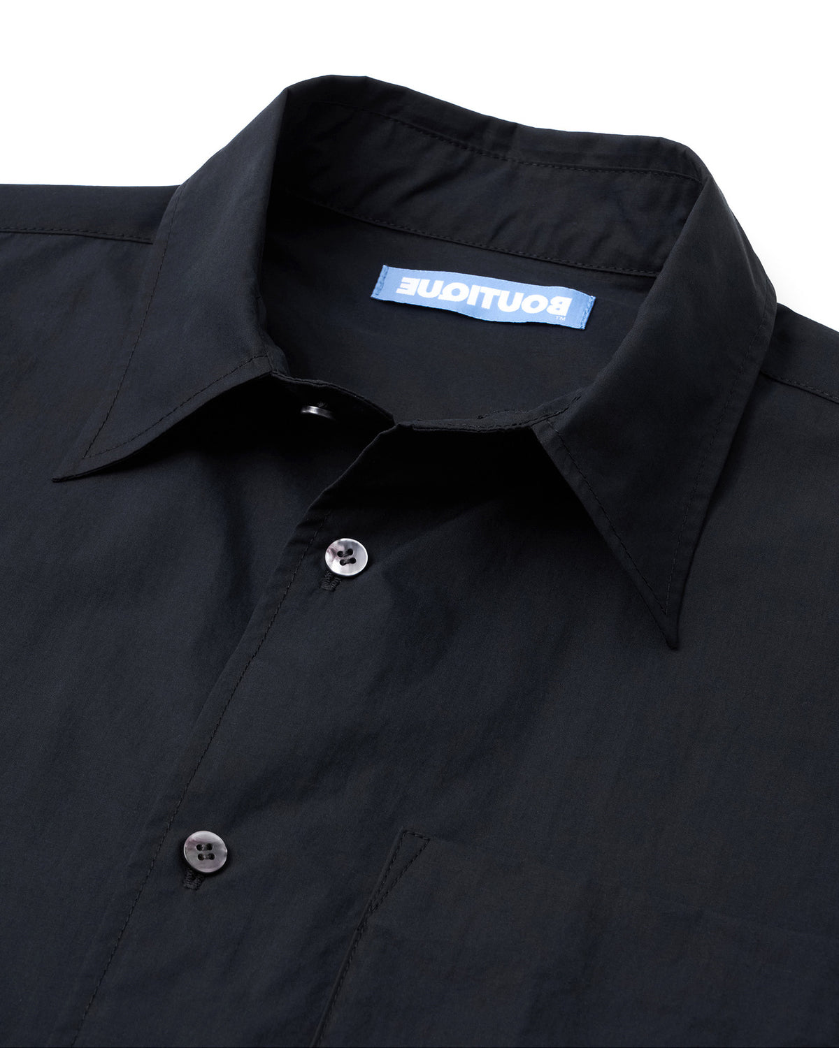 BOUTIQUE LONG SLEEVE BOX SHIRT BLACK(ブティックロングスリーブボックスシャツブラック)|ONLINE BOUTIQUE(オンラインブティック)