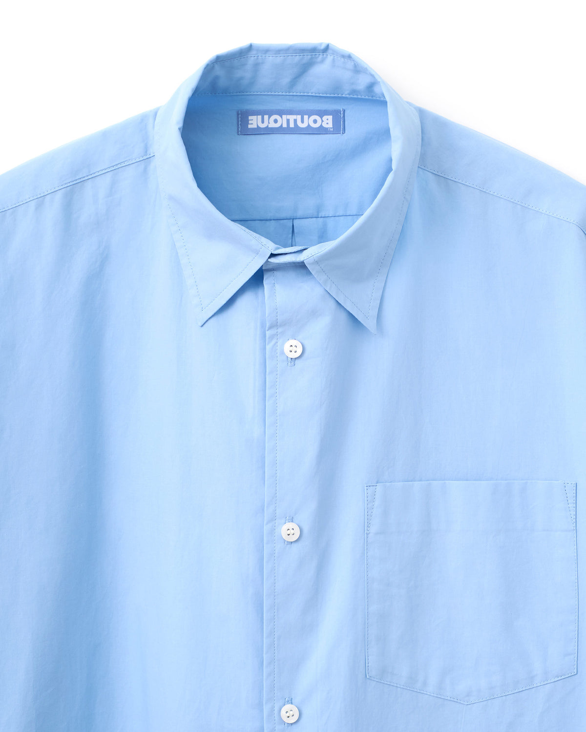 BOUTIQUE LONG SLEEVE BOX SHIRT SAX(ブティックロングスリーブボックスシャツサックス)|ONLINE BOUTIQUE(オンラインブティック)