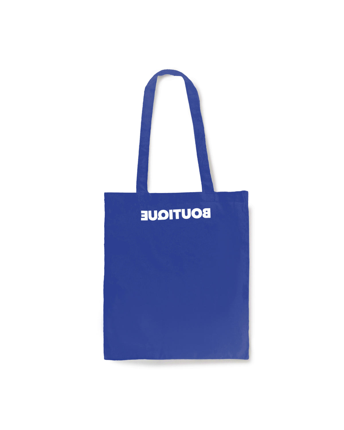 IT'S OUR ONLINE BOUTIQUE SHOPPING BAG BLUE & WHITE|ONLINE BOUTIQUE(オンラインブティック)