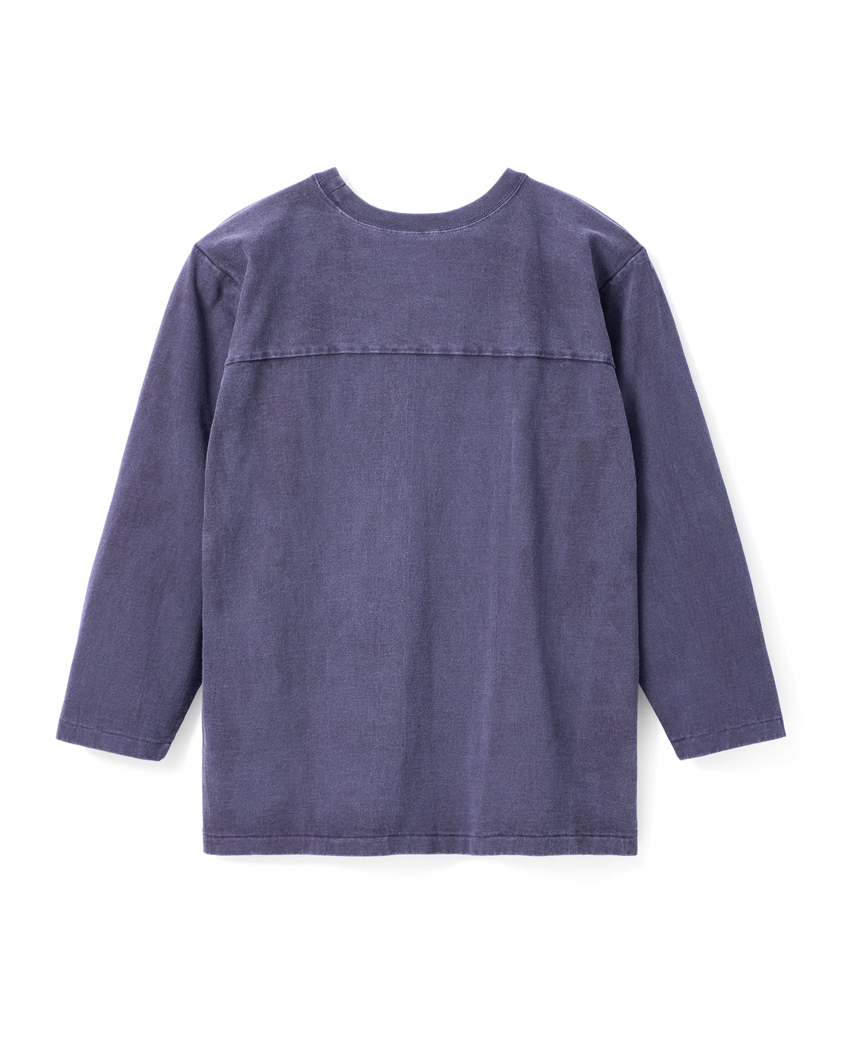 FOUNDOUR COTTON BD FADE FOOTBALL TEE NAVY(ファウンダコットンボタンダウンフェードフットボールTシャツネイビー)|ONLINE BOUTIQUE(オンラインブティック)