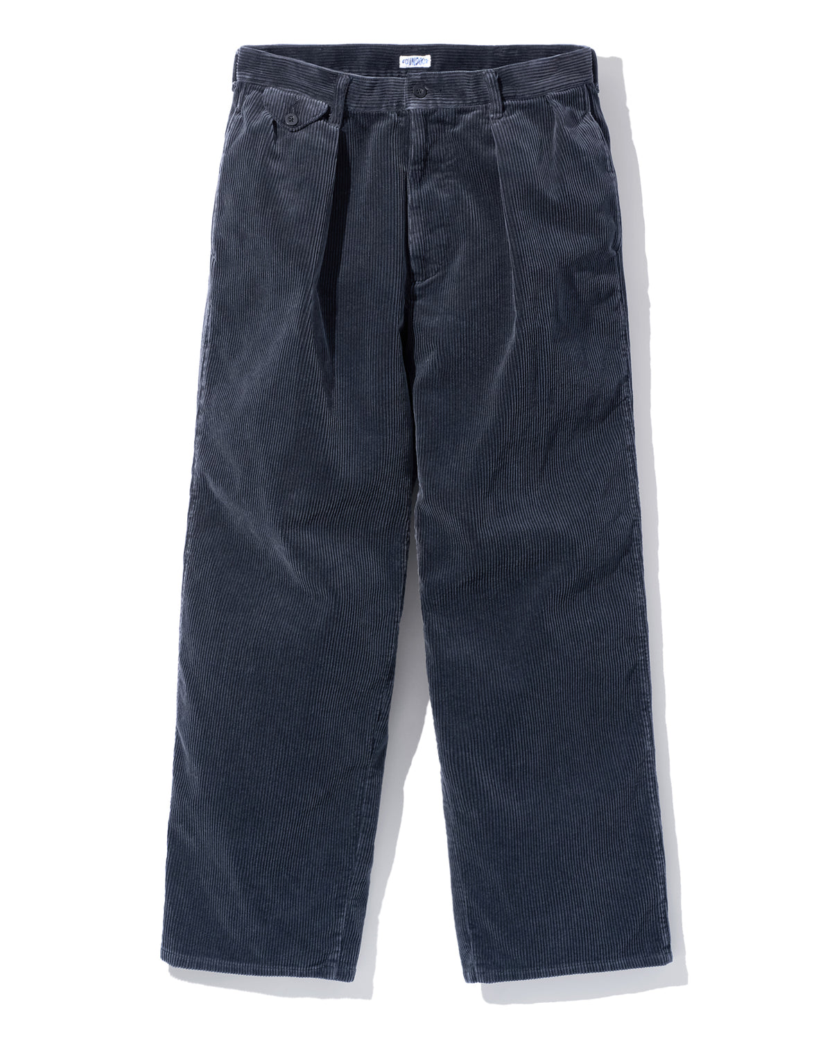 FOUNDOUR COTTON CORDUROY WIDE TUCK TROUSERS BLACK(ファウンダコットンコーデュロイワイドタックトラウザーブラック)|ONLINE BOUTIQUE(オンラインブティック)