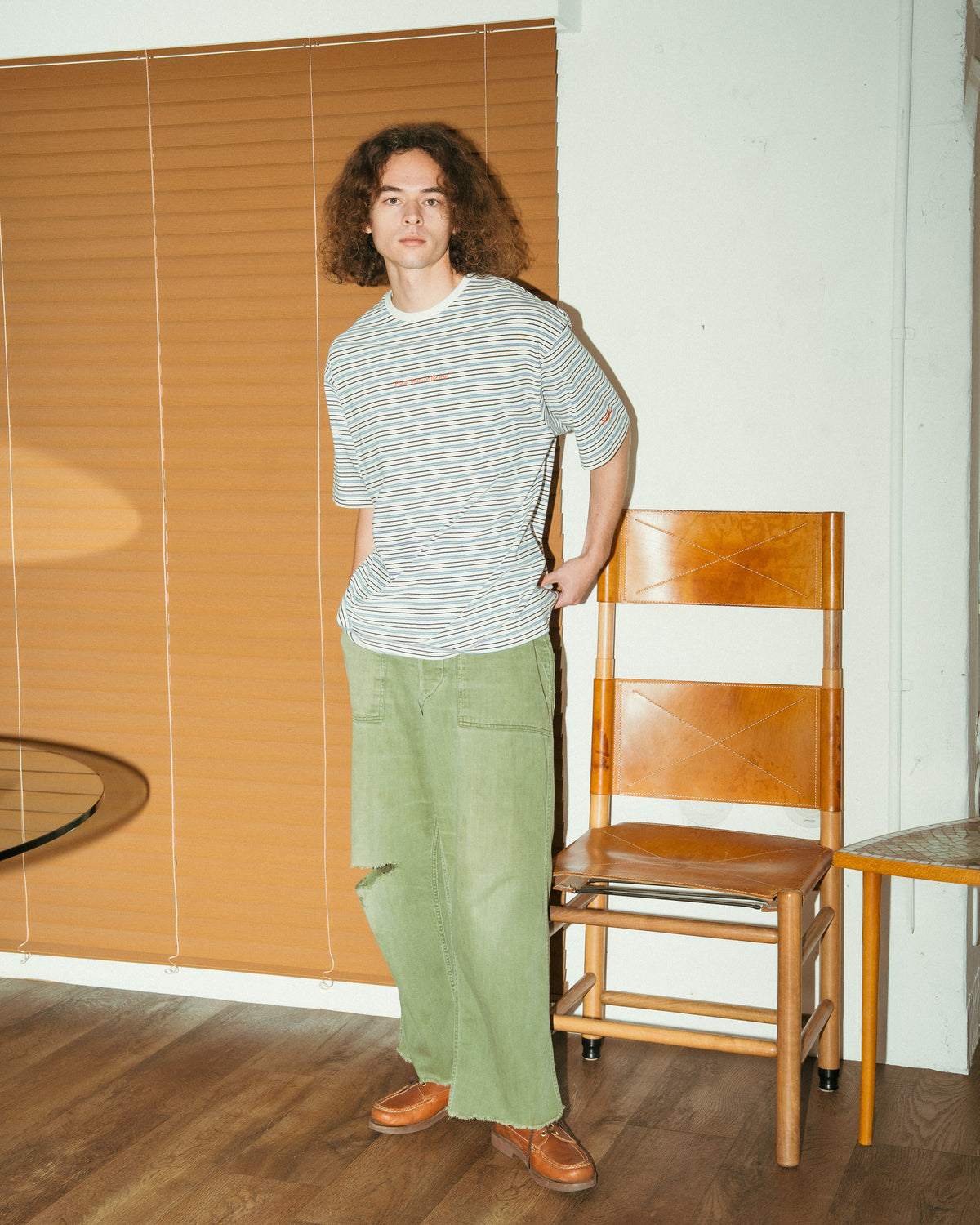 Samplee COTTTON MULTI STRIPE S/S TEE(サンプリー コットンマルチストライプショートスリーブTシャツ)|ONLINE BOUTIQUE(オンラインブティック)