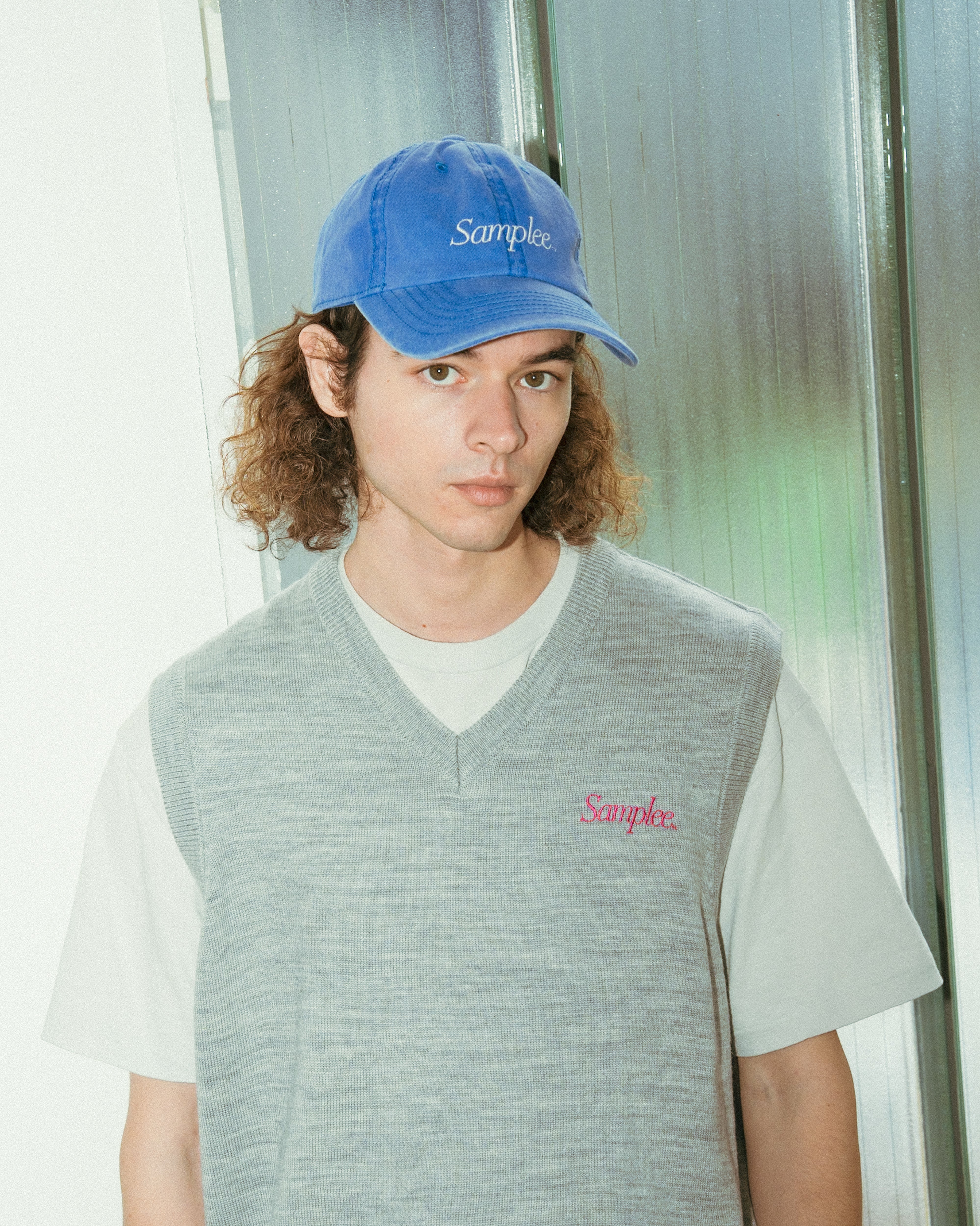Samplee KNIT LOGO VEST(サンプリー ニットロゴベスト)|ONLINE BOUTIQUE(オンラインブティック)