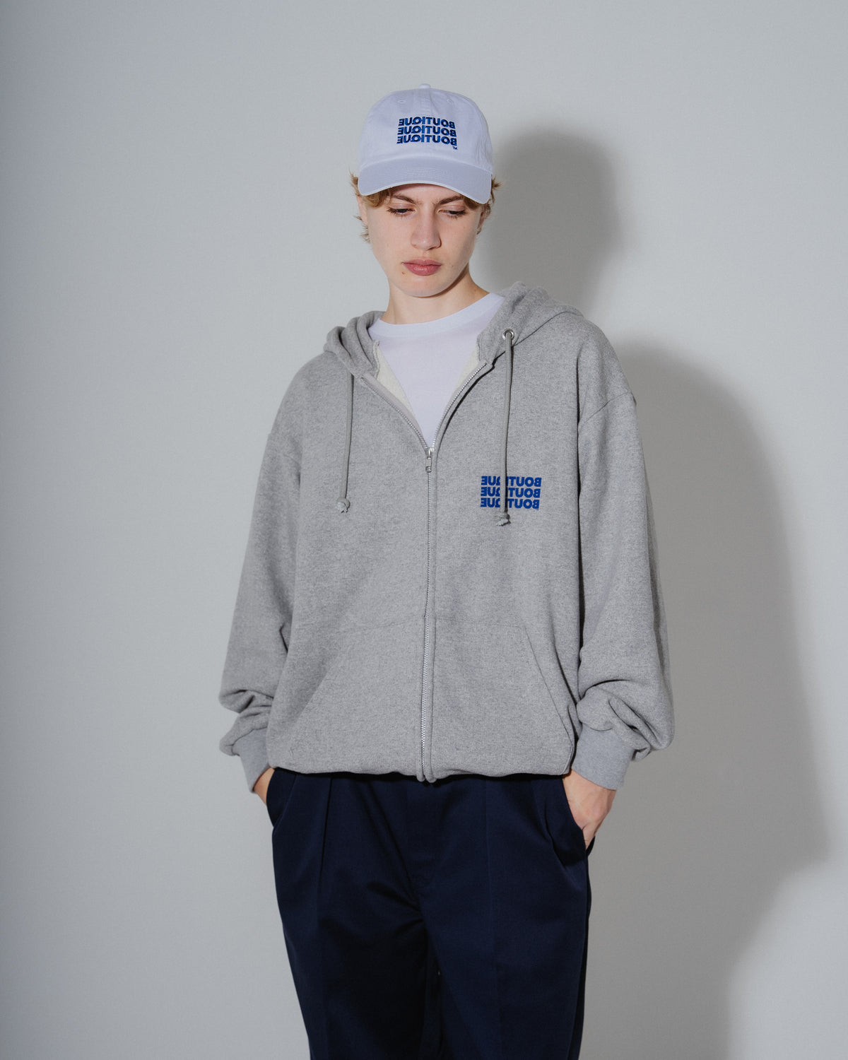 BOUTIQUE ZIP UP HOODIE HEATHER GRAY(ブティックジップアップフーディーヘザーグレー)|ONLINE BOUTIQUE(オンラインブティック)