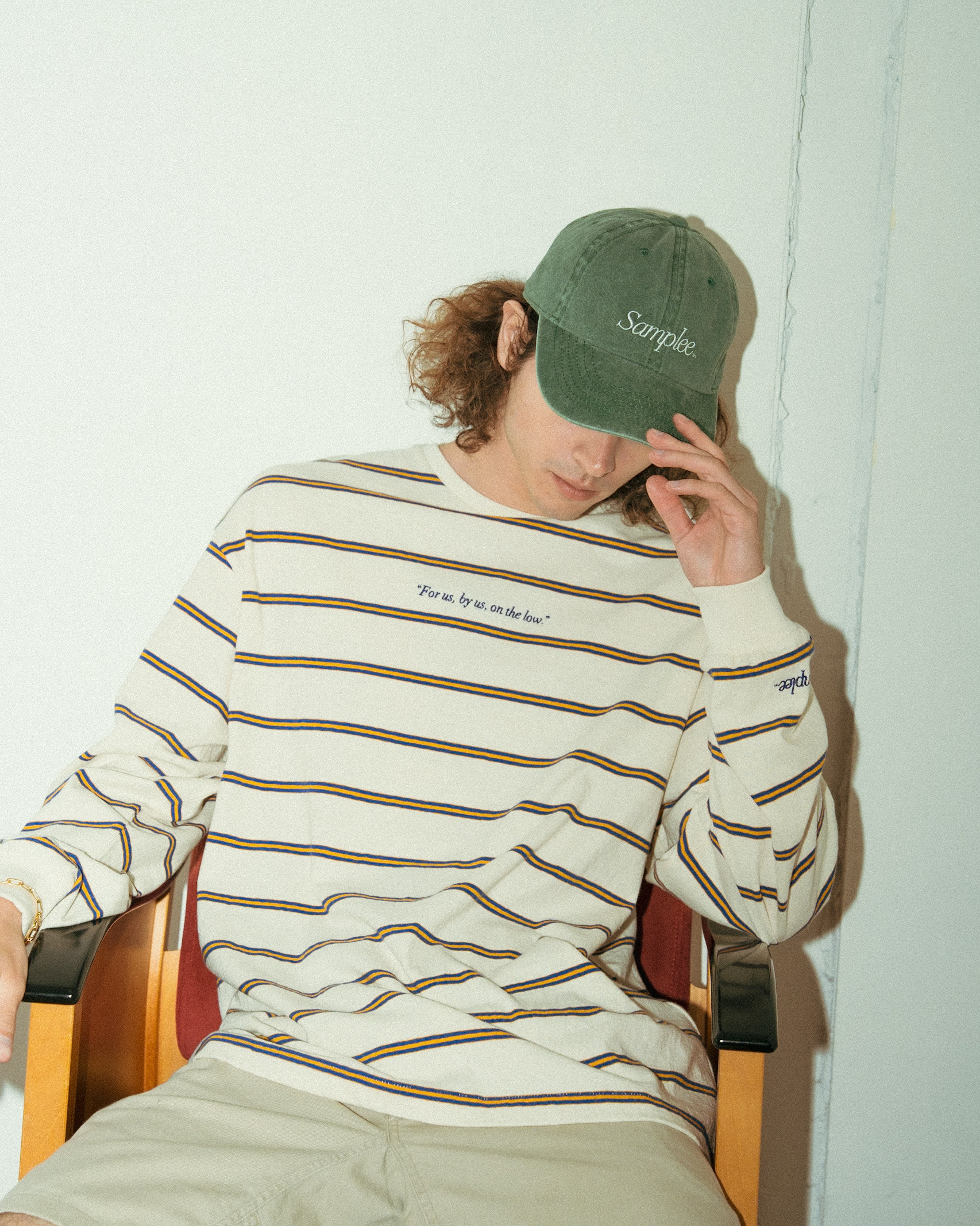 Samplee LOGO FADE CAP GREEN