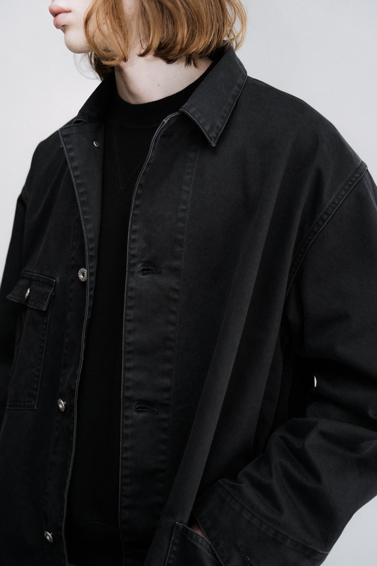FOUNDOUR COTTON CHINO COVERALL BLACK(ファウンダコットンチノカバーオールブラック)|ONLINE BOUTIQUE(オンラインブティック)