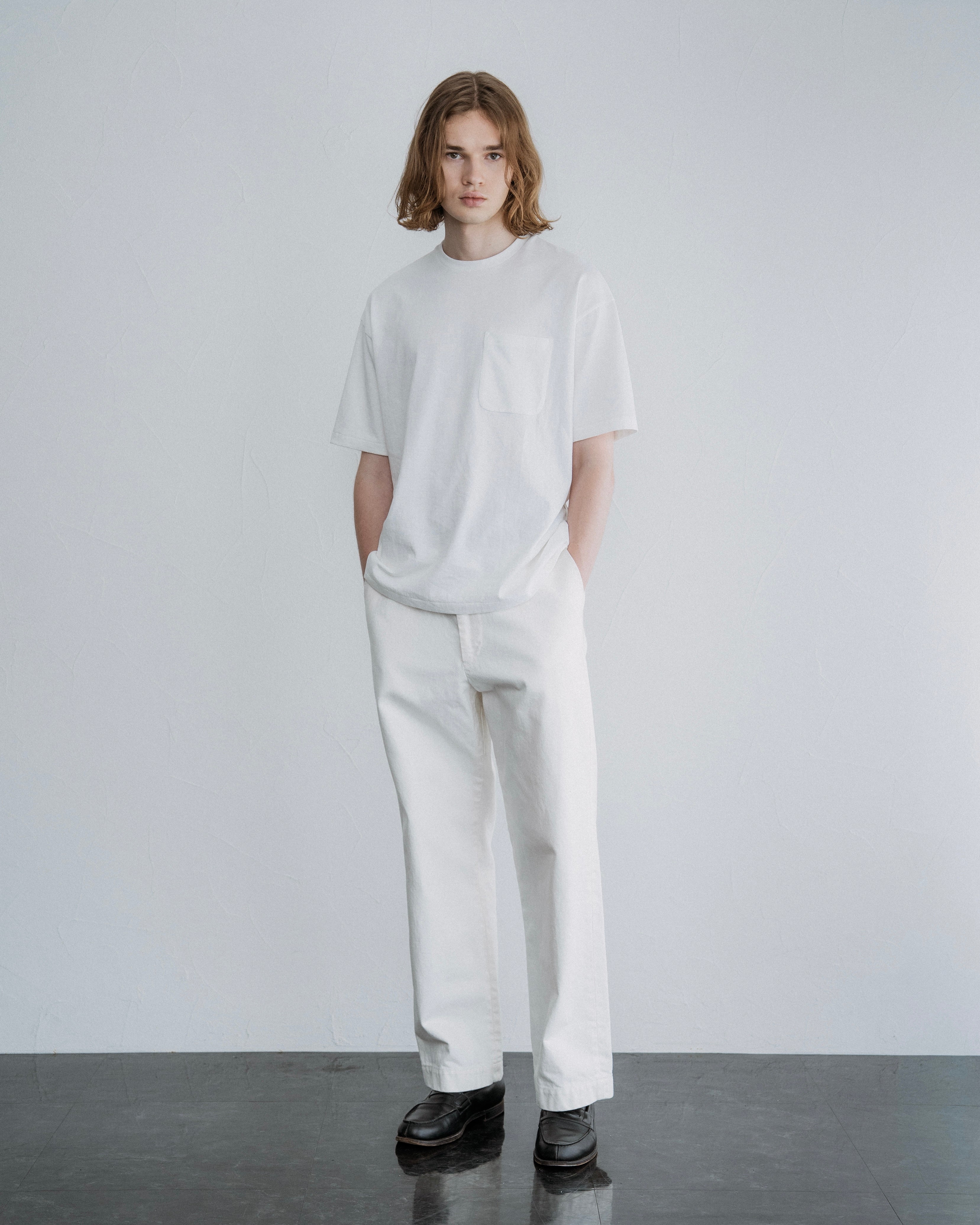 FOUNDOUR COTTON SHORT SLEEVE POCKET TEE WHITEE(ファウンダコットンショートスリーブポケットTシャツホワイト)|ONLINE BOUTIQUE(オンラインブティック)