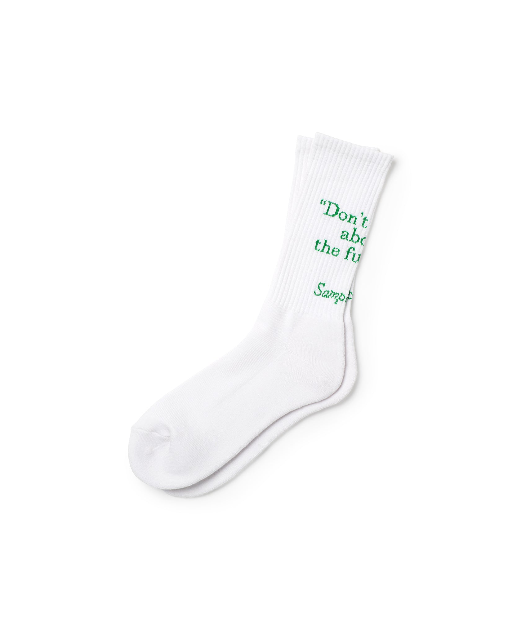Samplee Don’t Worry Socks White/Green(サンプリードントウォーリーソックスホワイト/グリーン)|ONLINE BOUTIQUE(オンラインブティック)