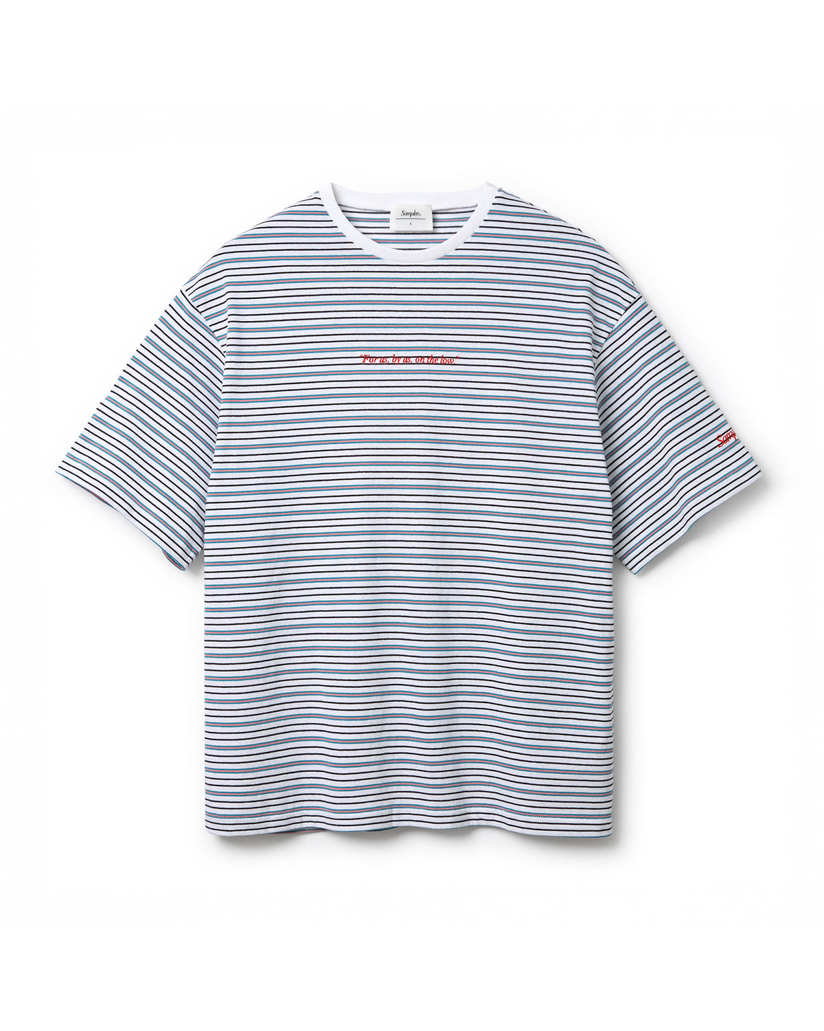 Samplee COTTTON MULTI STRIPE S/S TEE(サンプリー コットンマルチストライプショートスリーブTシャツ)|ONLINE BOUTIQUE(オンラインブティック)