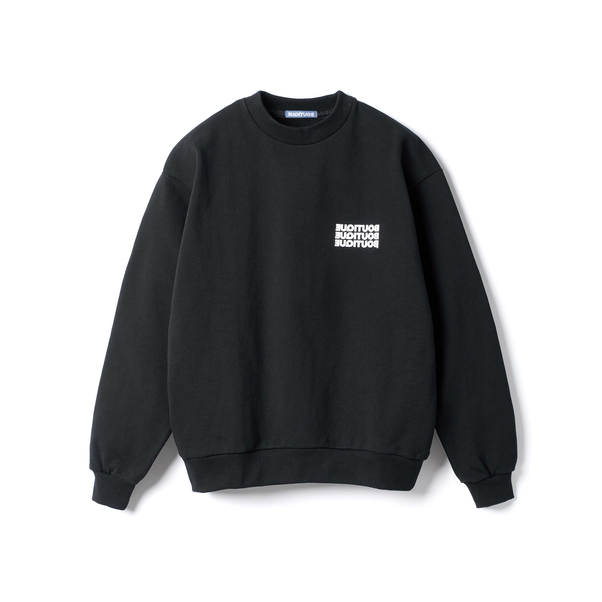 BOUTIQUE CREW NECK SWEAT BLACK（ブティッククルーネックスウェット