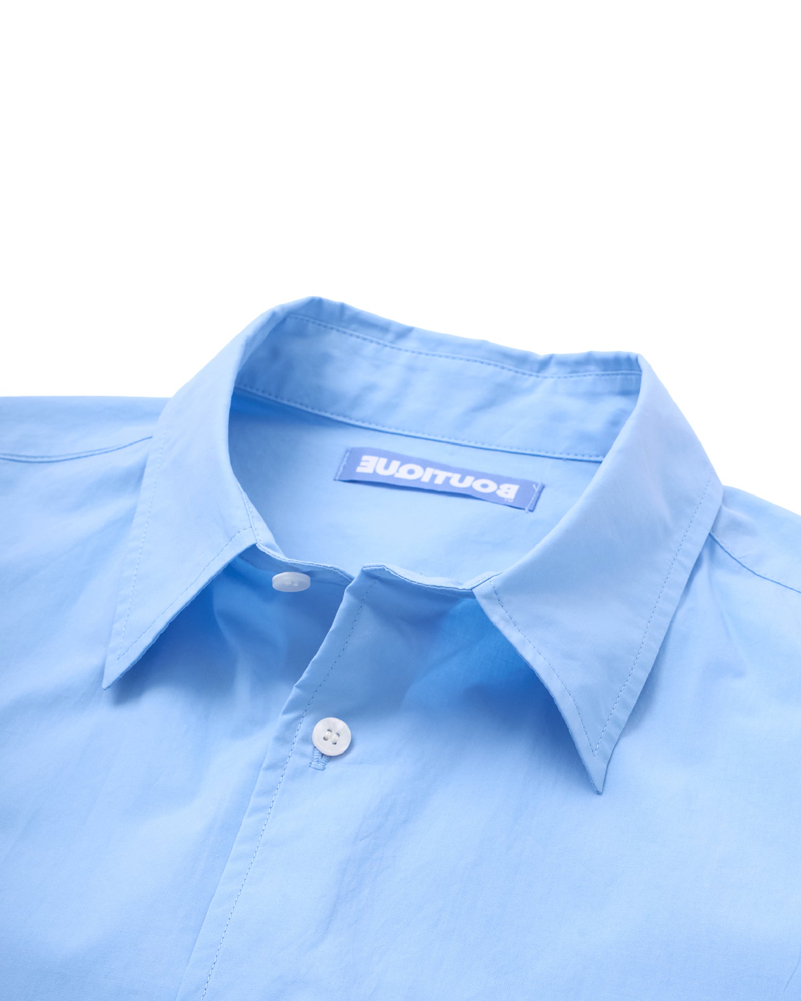 BOUTIQUE SHORT SLEEVE BOX SHIRT(ブティックショートスリーブボックスシャツサックス)|ONLINE BOUTIQUE(オンラインブティック)