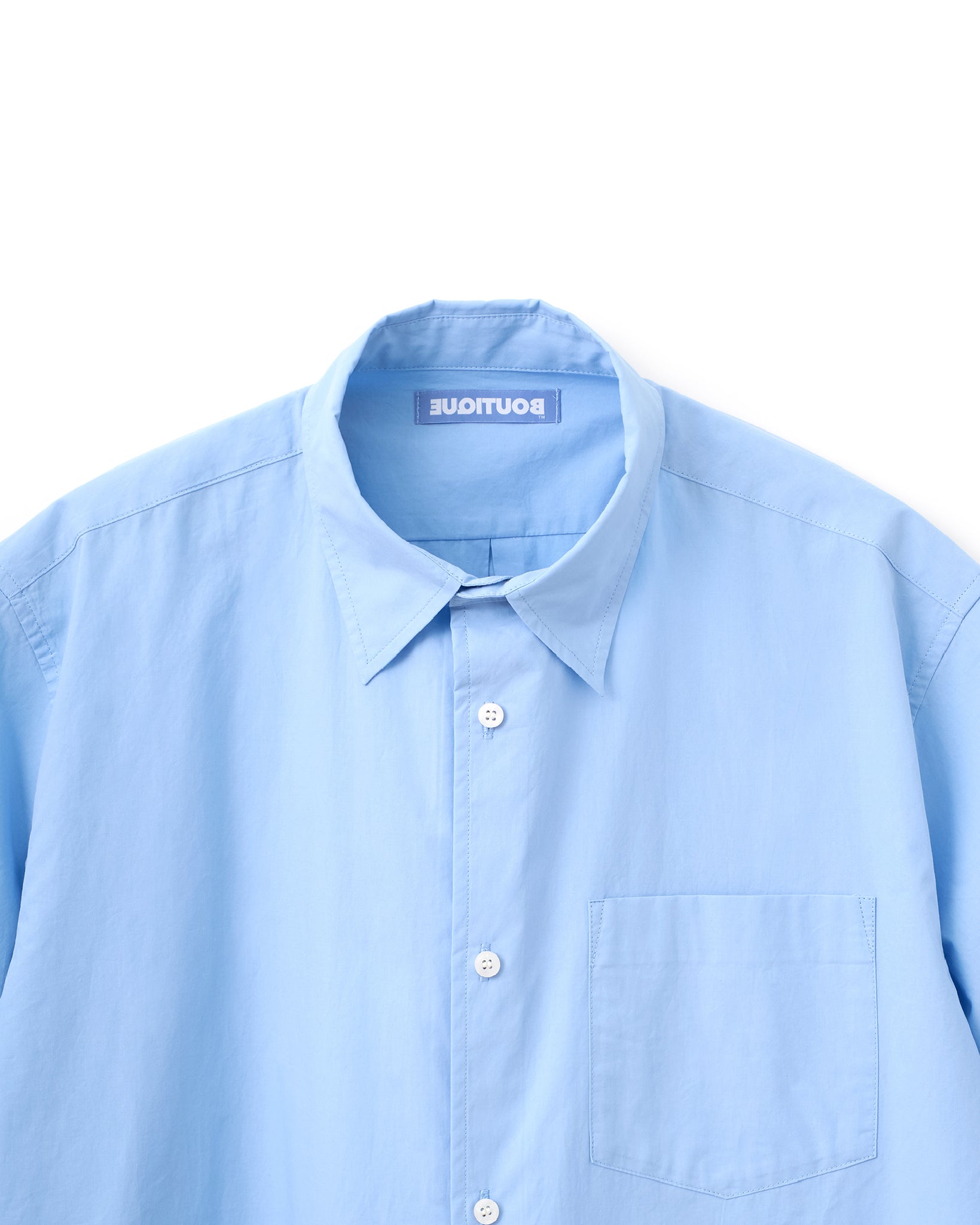 BOUTIQUE SHORT SLEEVE BOX SHIRT(ブティックショートスリーブボックスシャツサックス)|ONLINE BOUTIQUE(オンラインブティック)