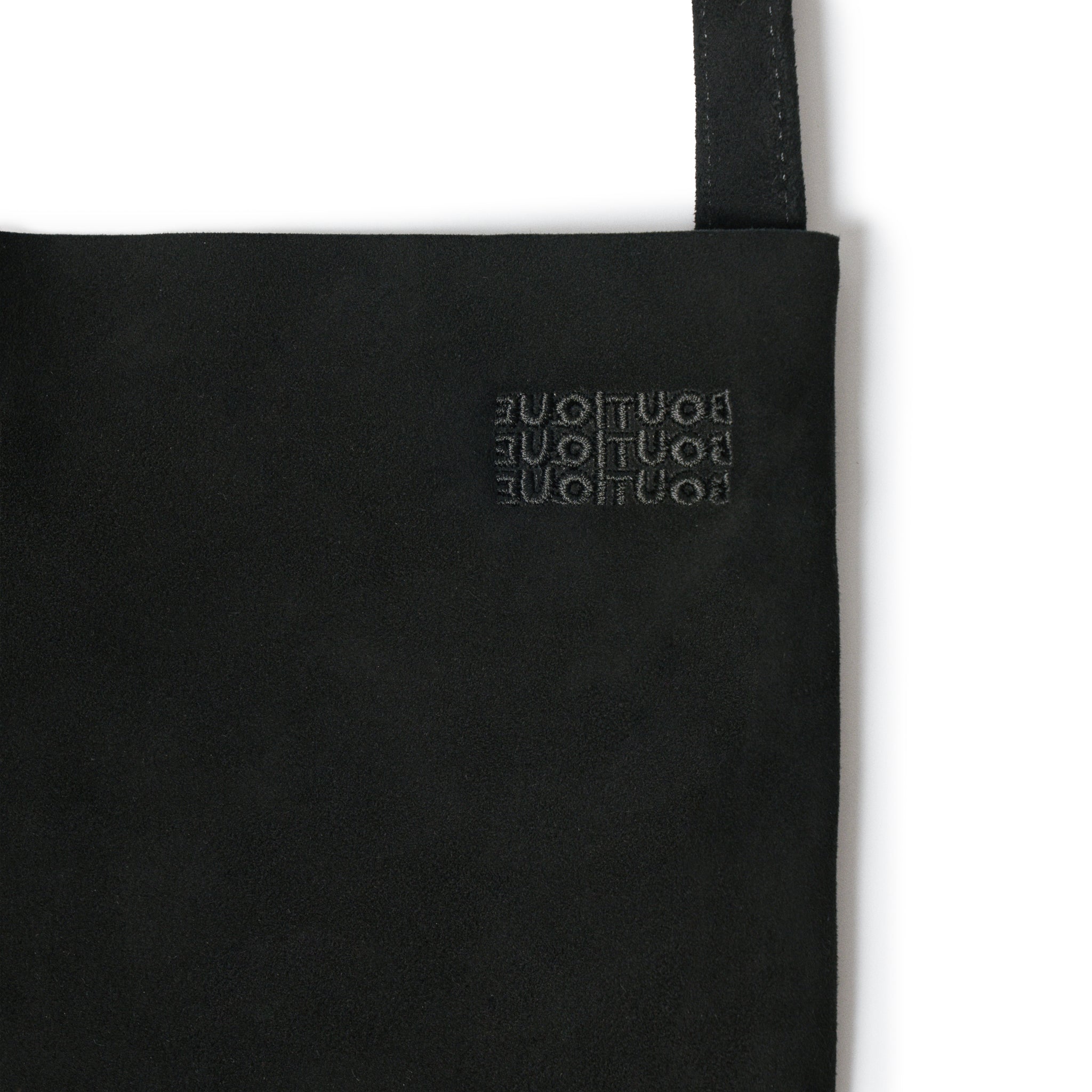 Morphee × BOUTIQUE  OIL SUEDE BLACK BAG(モルフェ×ブティックオイルスエードブラックバッグ)|ONLINE BOUTIQUE(オンラインブティック)