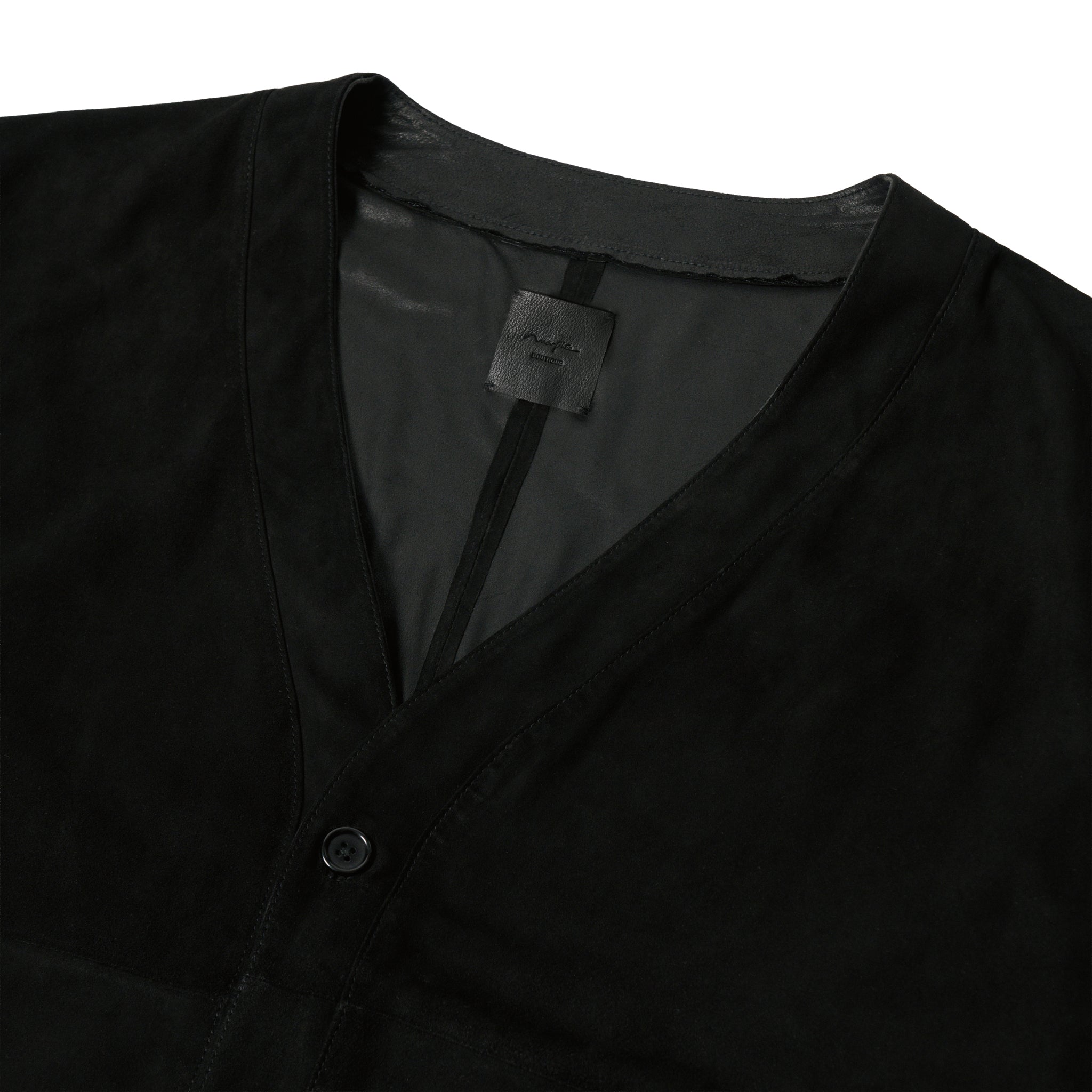 Morphee × BOUTIQUE  SUEDE BLACK CARDIGAN JACKET(モルフェ×ブティックスエードブラックカーディガンジャケット)|ONLINE BOUTIQUE(オンラインブティック)