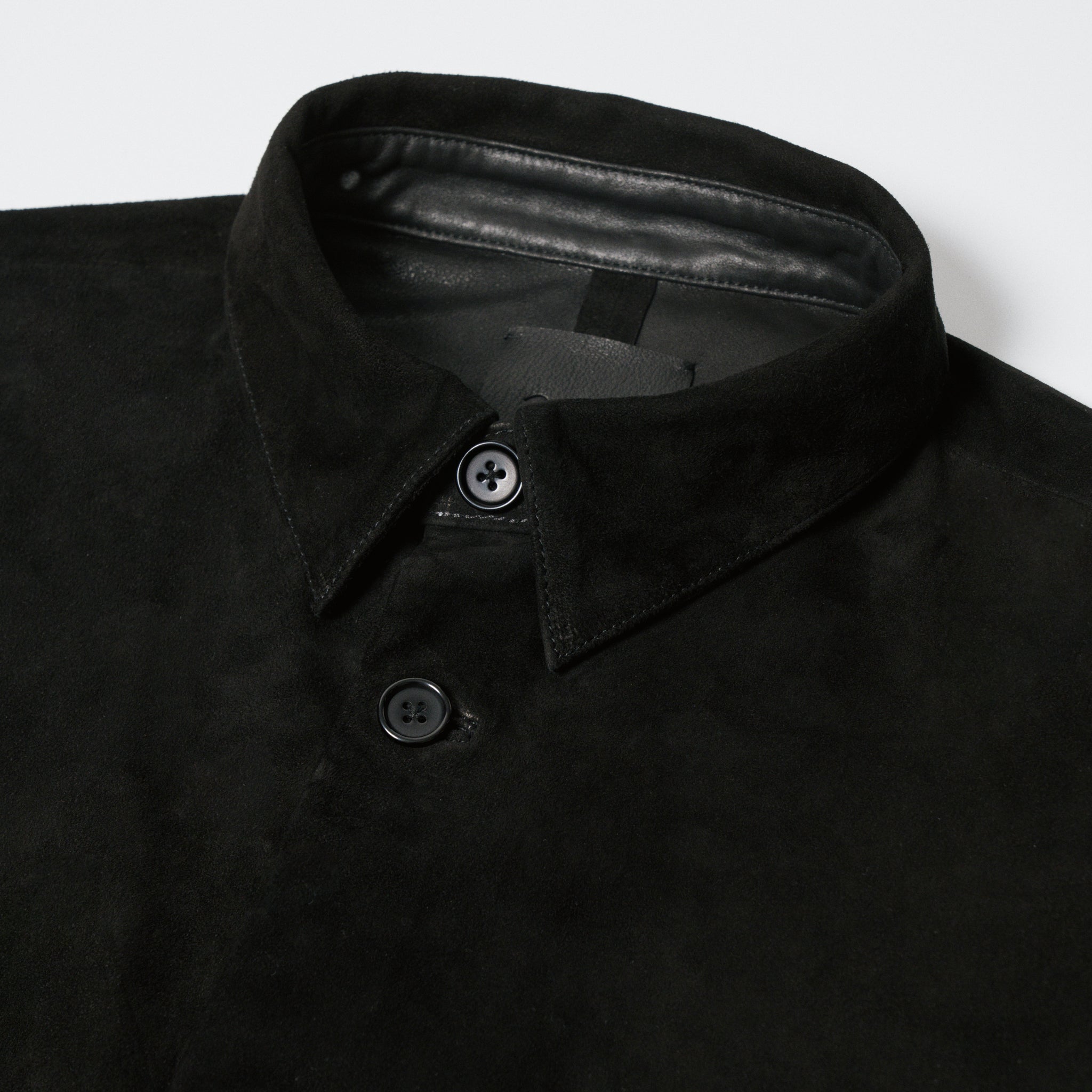 Morphee × BOUTIQUE  SUEDE BLACK SHIRT(モルフェ×ブティックスエードブラックシャツ)|ONLINE BOUTIQUE(オンラインブティック)
