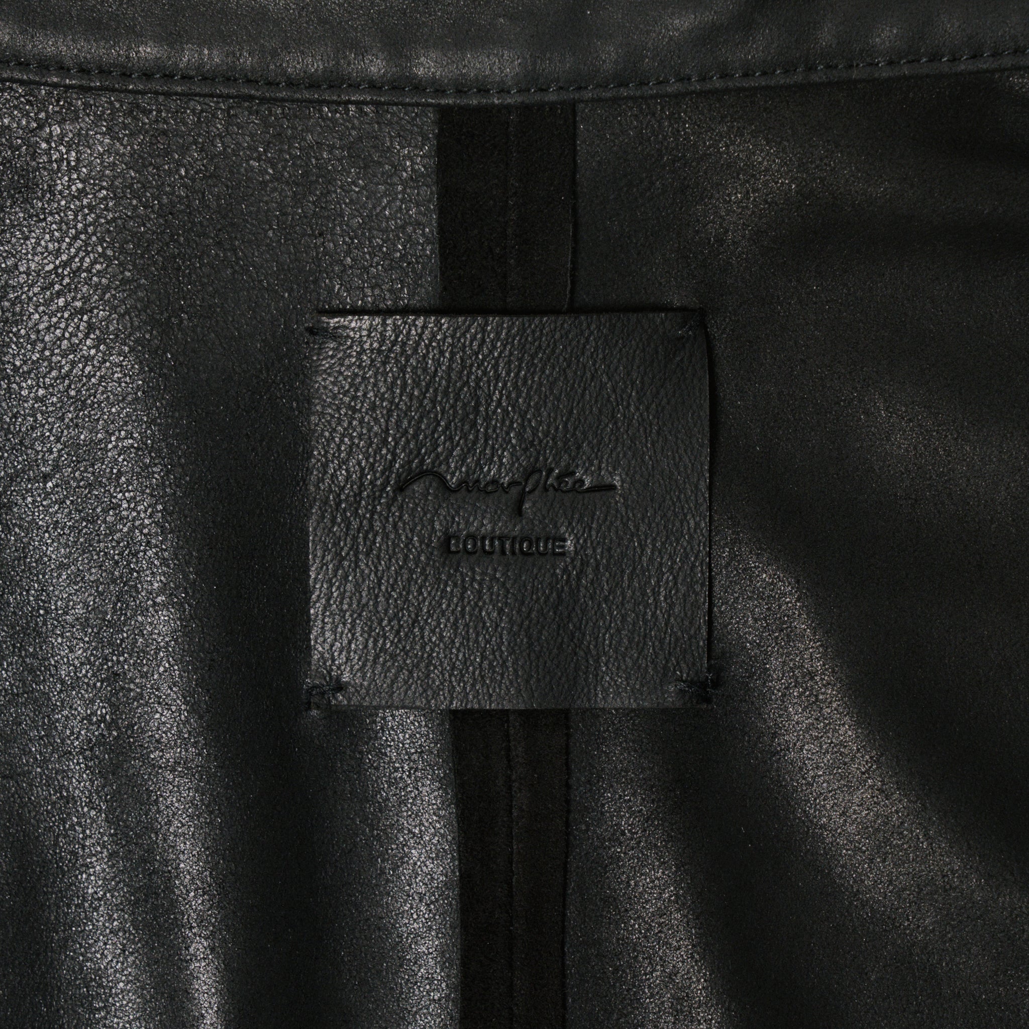Morphee × BOUTIQUE  SUEDE BLACK SHIRT(モルフェ×ブティックスエードブラックシャツ)|ONLINE BOUTIQUE(オンラインブティック)