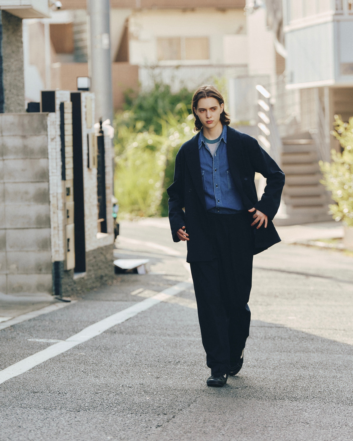 FRUIT OF THE LOOM ATHLETIC FORMAL DOUBLE SUIT NAVY（フルーツオブザルームアスレチックフォーマルダブルスーツネイビー）｜ONLINE BOUTIQUE（オンラインブティック）