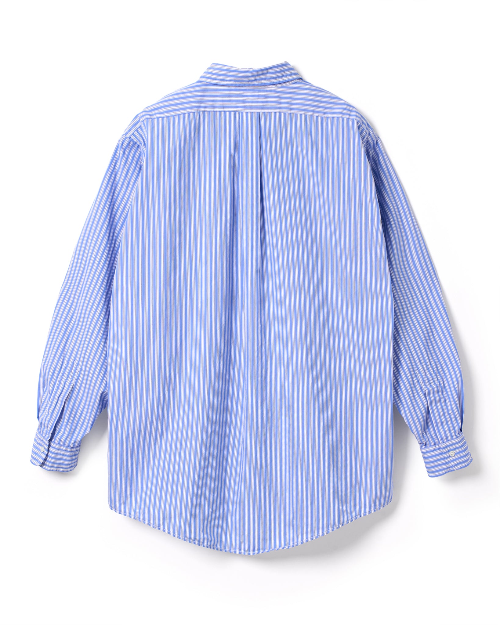 FOUNDOUR COTTON STRIPE REGULAR COLLAR SHIRT BLUE STRIPE（ファウンダコットンストライプレギュラーカラーシャツブルーストライプ）｜ONLINE BOUTIQUE（オンラインブティック）
