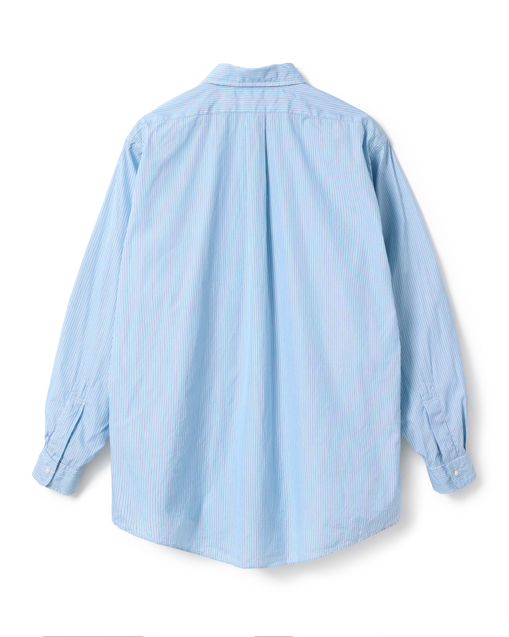FOUNDOUR COTTON STRIPE REGULAR COLLAR SHIRT SAX STRIPE（ファウンダコットンストライプレギュラーカラーシャツサックスストライプ）｜ONLINE BOUTIQUE（オンラインブティック）