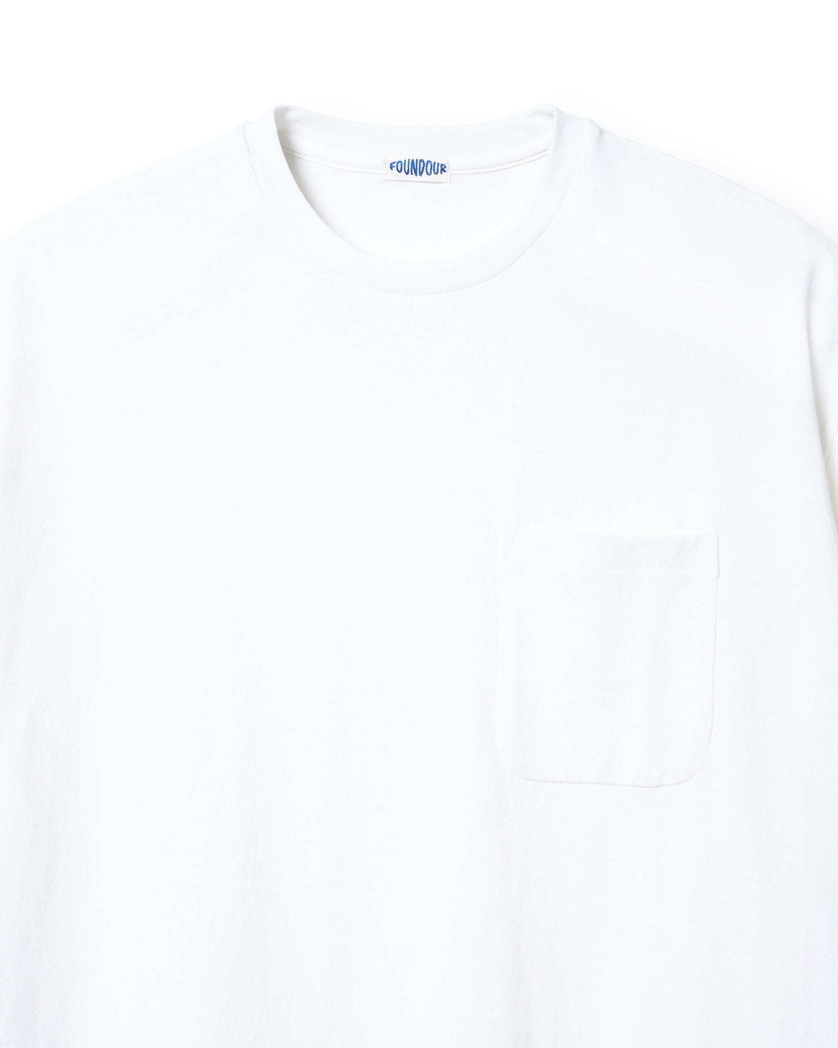 FOUNDOUR COTTON SHORT SLEEVE POCKET TEE WHITEE（ファウンダコットンショートスリーブポケットTシャツホワイト）｜ONLINE BOUTIQUE（オンラインブティック）