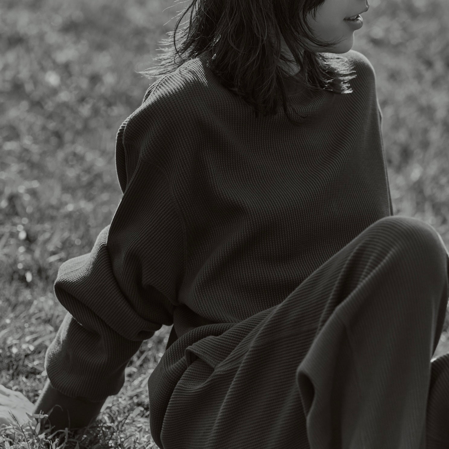 FRUIT OF THE LOOM THERMAL CREW NECK CHARCOAL｜ONLINE BOUTIQUE（オンラインブティック）