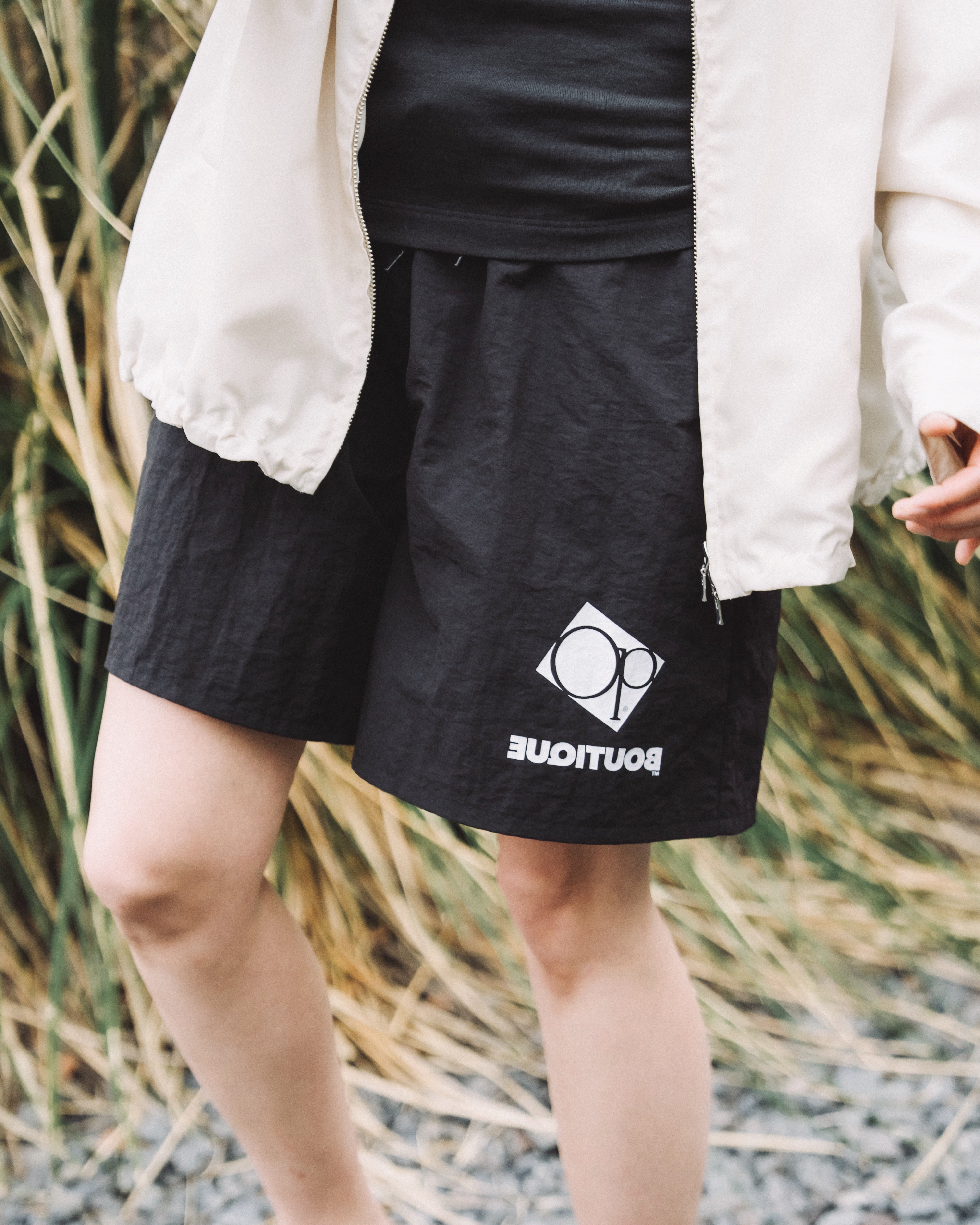 BOUTIQUE × Ocean Pacific SIGNATURE BAGGY SHORTS BLACK（ブティック×オーシャンパシフィックシグネチャーバギーショーツブラック）｜ONLINE BOUTIQUE（オンラインブティック）