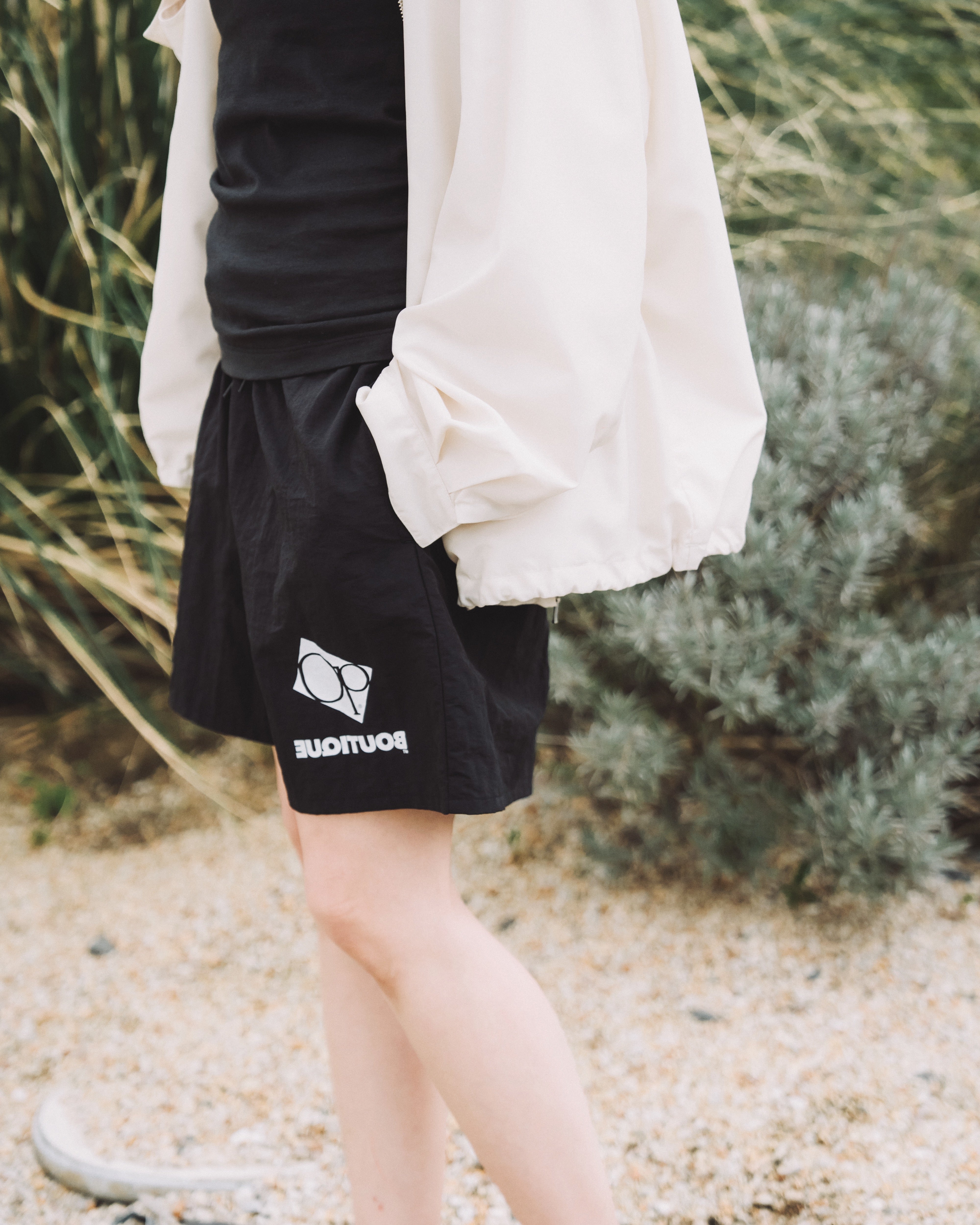 BOUTIQUE × Ocean Pacific SIGNATURE BAGGY SHORTS BLACK（ブティック×オーシャンパシフィックシグネチャーバギーショーツブラック）｜ONLINE BOUTIQUE（オンラインブティック）