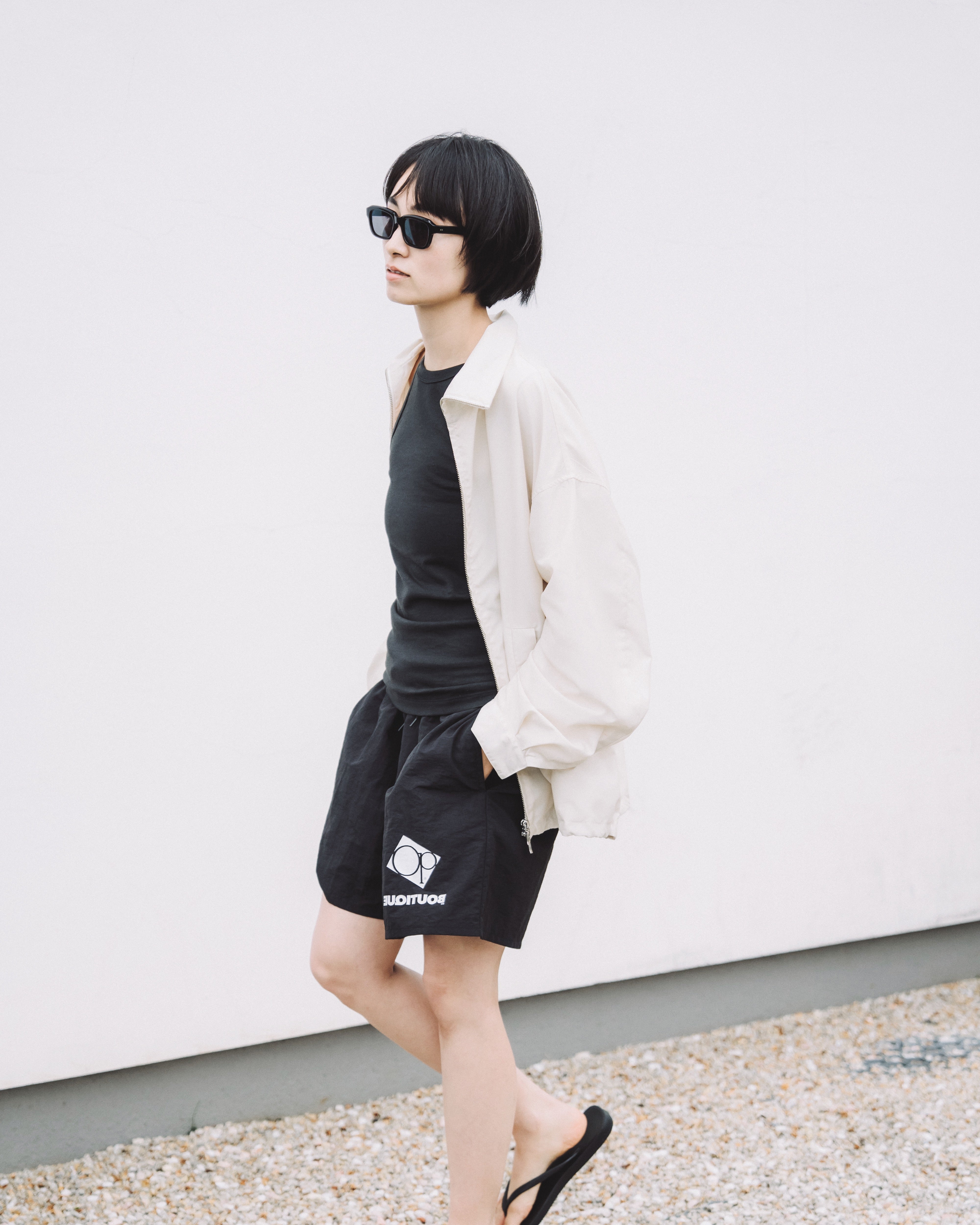BOUTIQUE × Ocean Pacific SIGNATURE BAGGY SHORTS BLACK（ブティック×オーシャンパシフィックシグネチャーバギーショーツブラック）｜ONLINE BOUTIQUE（オンラインブティック）