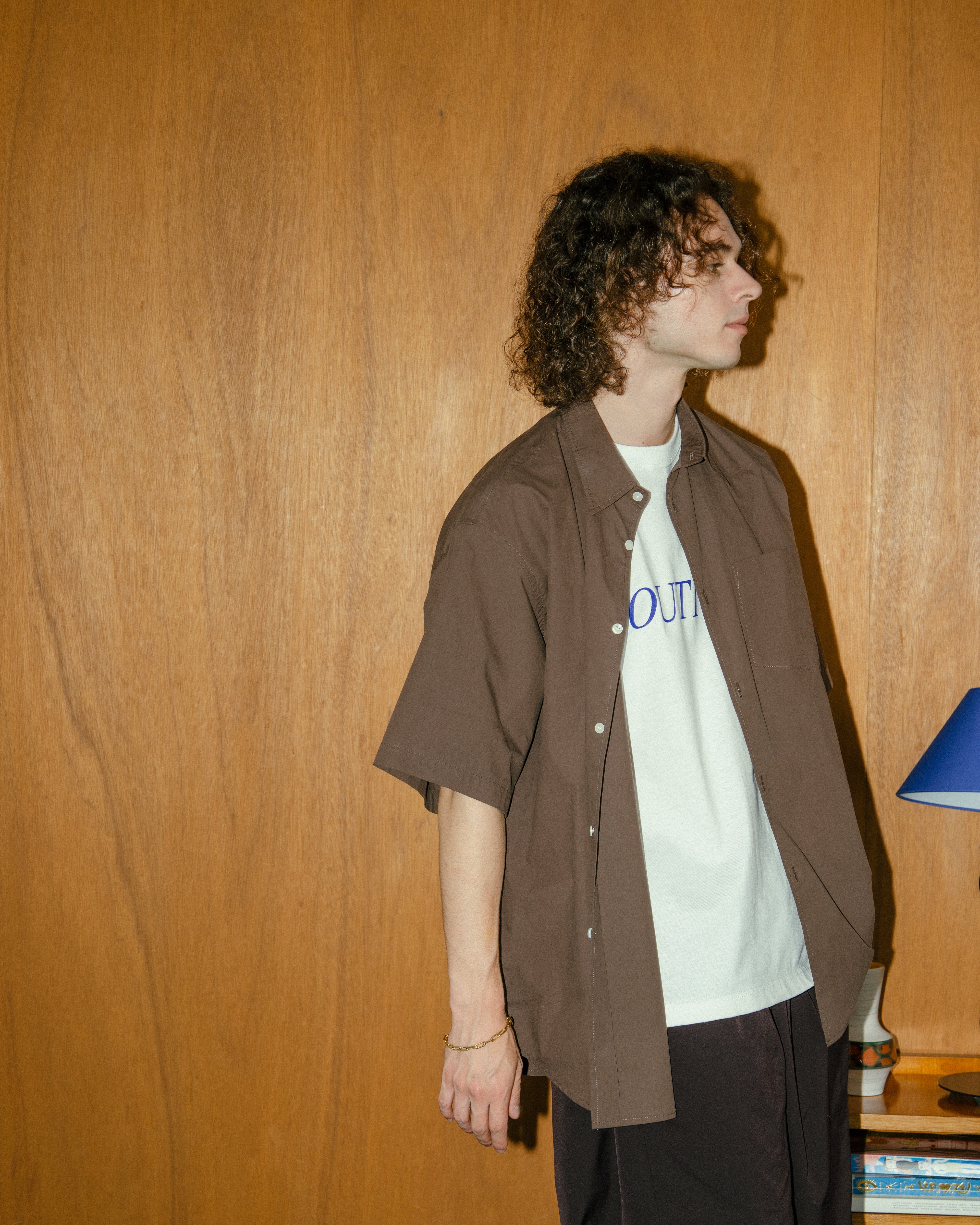 BOUTIQUE SHORT SLEEVE BOX SHIRT DARK BROWN（ブティックショートスリーブボックスシャツダークブラウン）｜ONLINE BOUTIQUE（オンラインブティック）