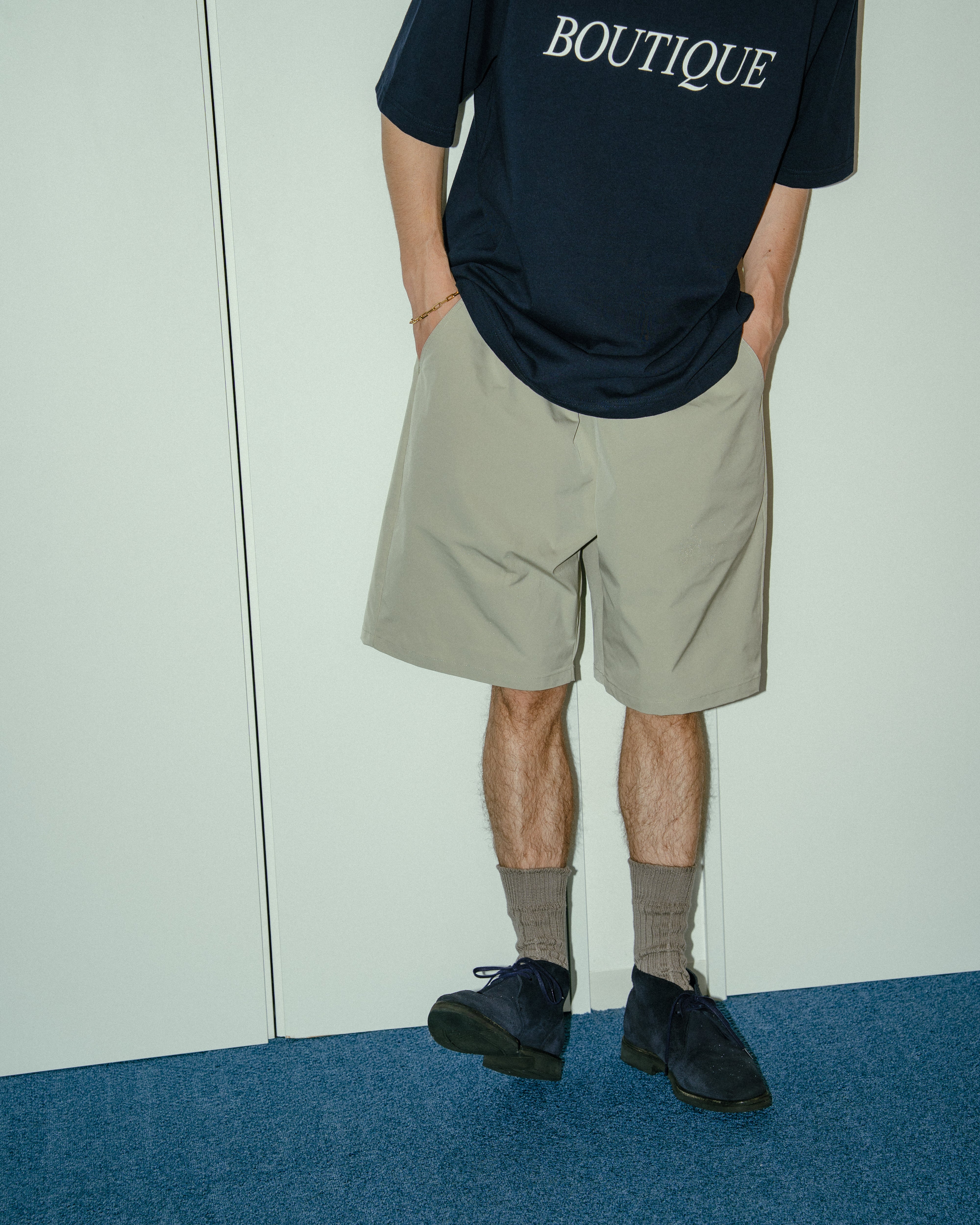 BOUTIQUE WIDE EASY SHORTS BEIGE（ブティックワイドイージーショーツベージュ）｜ONLINE BOUTIQUE（オンラインブティック）